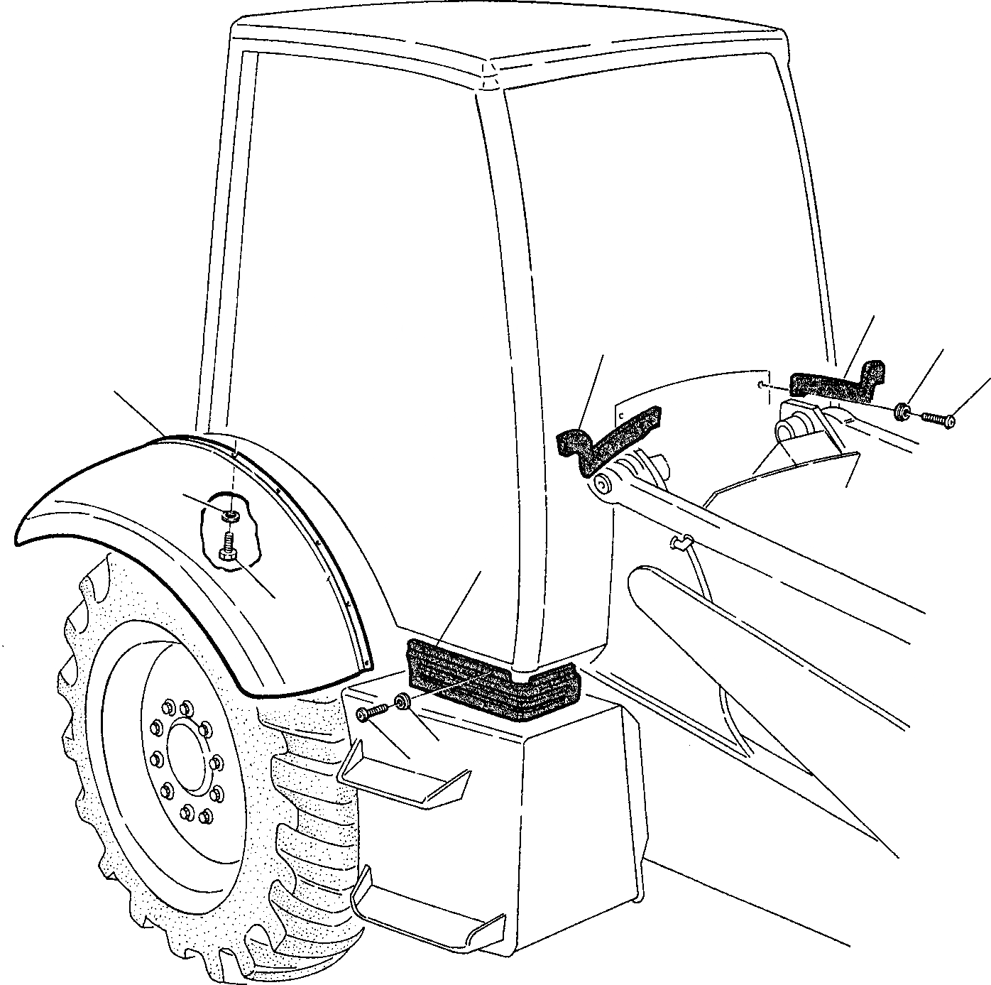 Схема запчастей Komatsu WB91R-2 - КРЫШКИ (/) ЧАСТИ КОРПУСА И КАБИНА