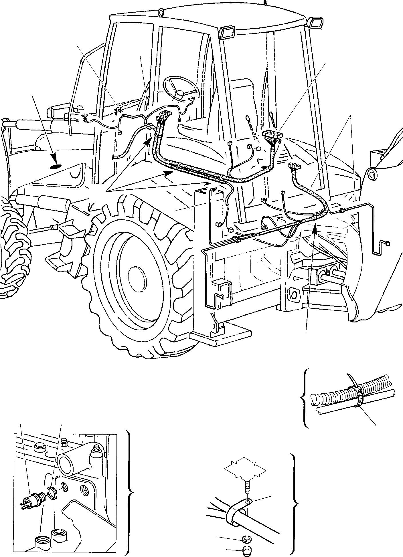 Схема запчастей Komatsu WB91R-2 - ЭЛЕКТРИКА (/) КОМПОНЕНТЫ ДВИГАТЕЛЯ И ЭЛЕКТРИКА