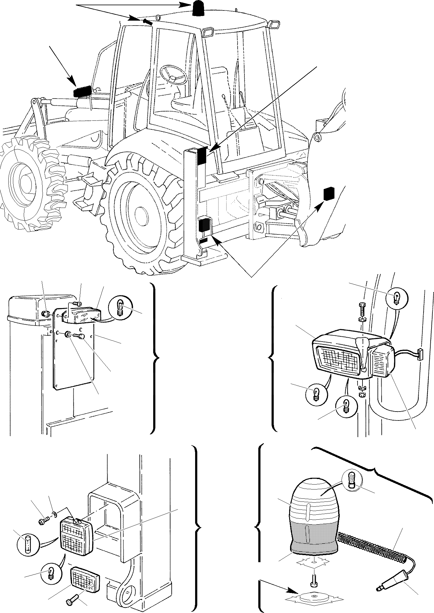 Схема запчастей Komatsu WB91R-2 - ЭЛЕКТРИКА (/) КОМПОНЕНТЫ ДВИГАТЕЛЯ И ЭЛЕКТРИКА