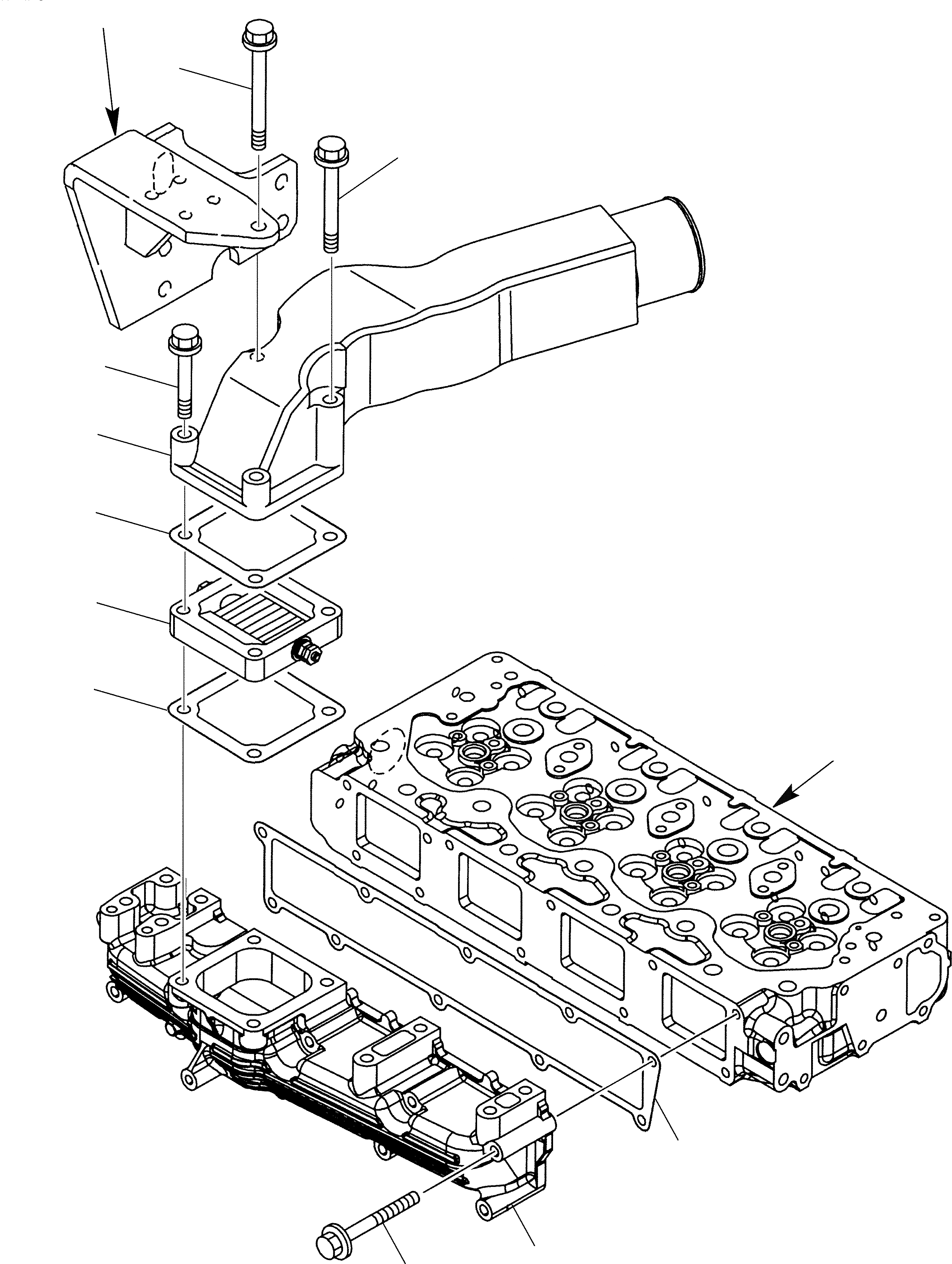 Схема запчастей Komatsu WB91R-2 - ВСАСЫВАЮЩ. ПАТРУБОК ДВИГАТЕЛЬ