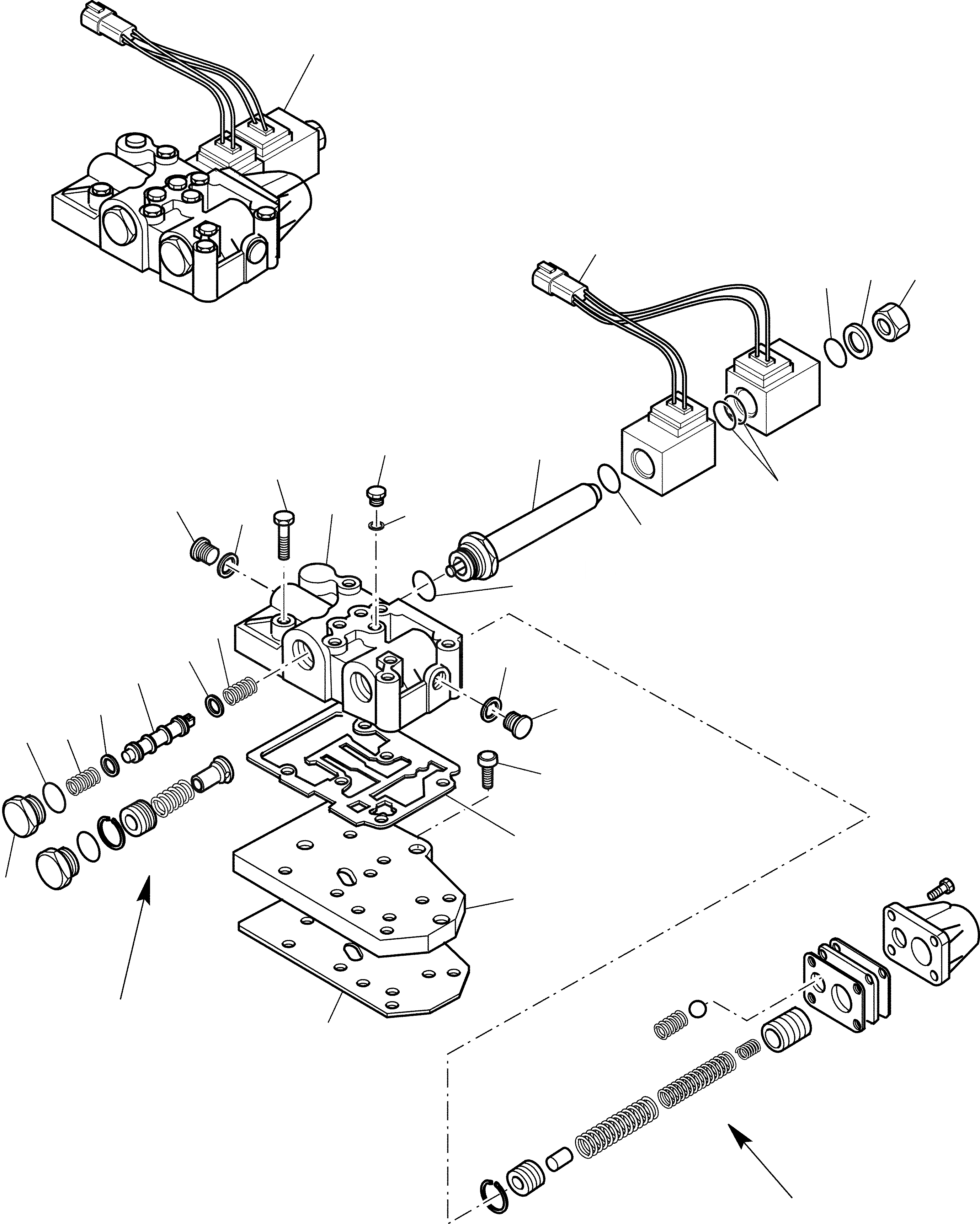 Схема запчастей Komatsu WB91R-2 - ТРАНСМИССИЯ (WD) (/) РАМА