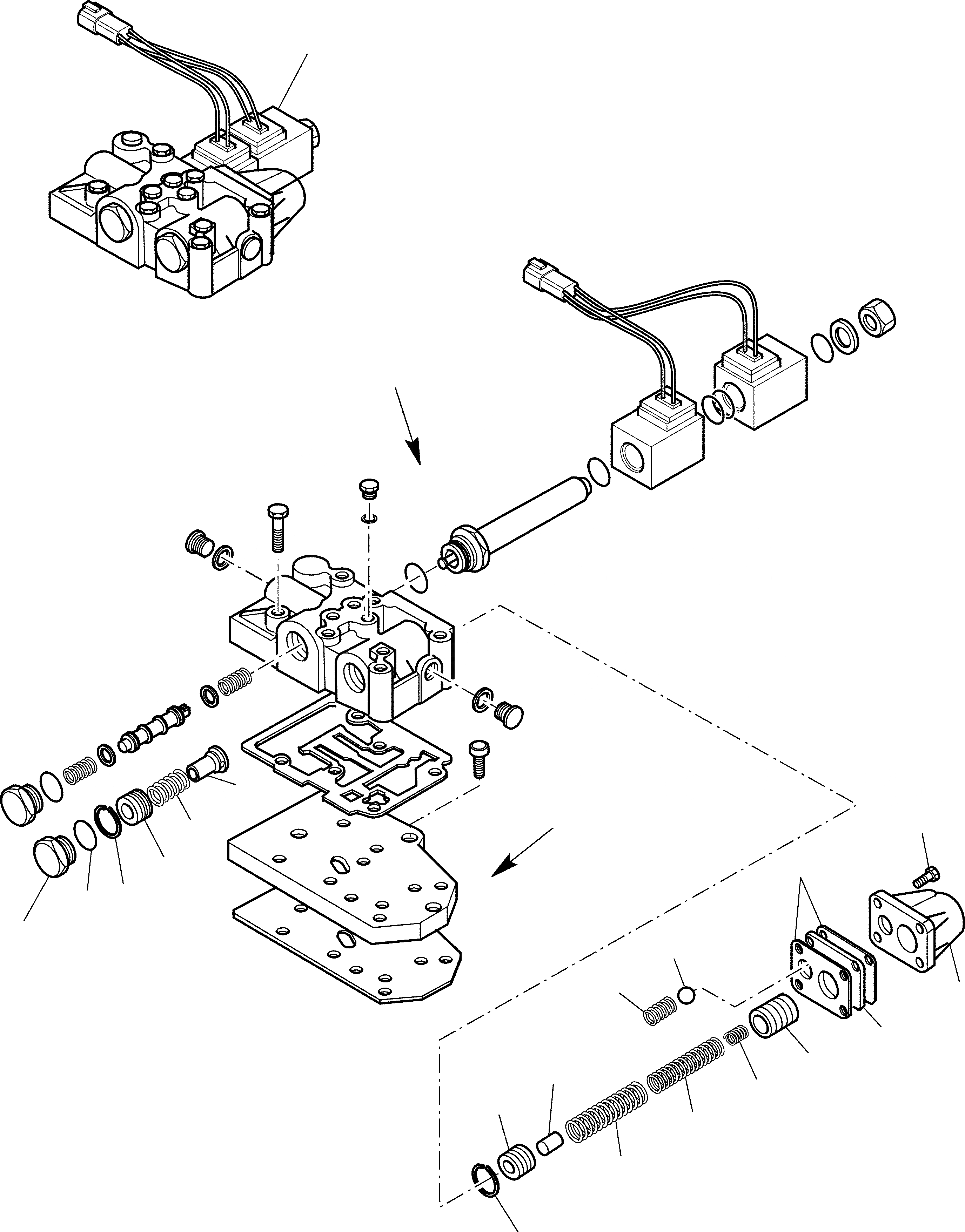 Схема запчастей Komatsu WB91R-2 - ТРАНСМИССИЯ (WD) (/) РАМА