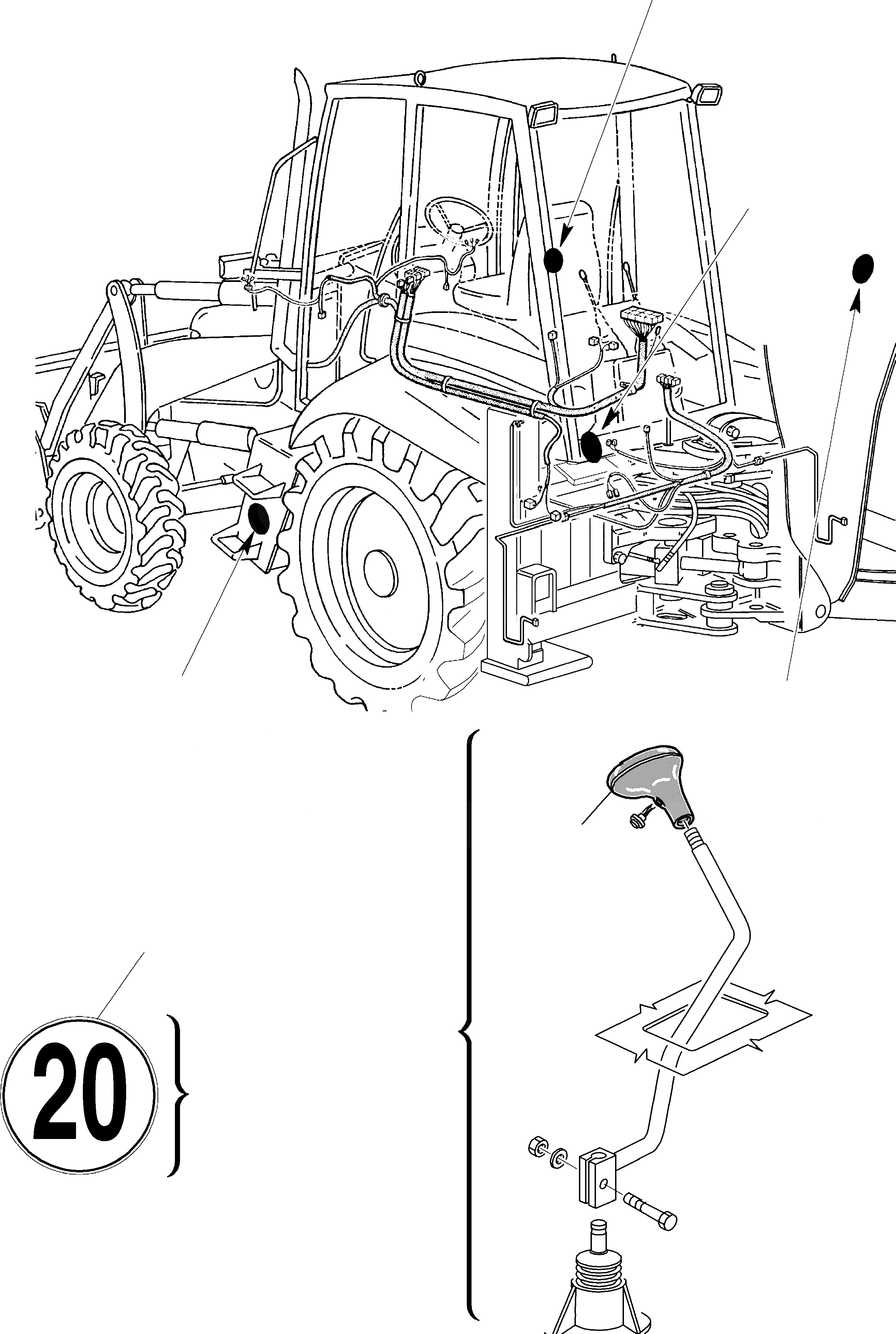 Схема запчастей Komatsu WB91R-2 - АКСЕССУАРЫ ДЛЯ ГЕРМАН. ( КМ/Ч ВЕРСИЯ) МАРКИРОВКА