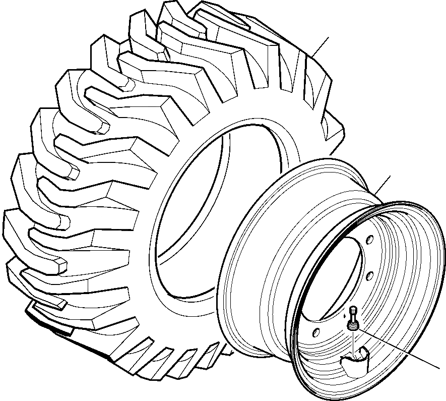 Схема запчастей Komatsu WB93R-5 - ПЕРЕДН. КОЛЕСА (.X8 R8 PR) РАМА