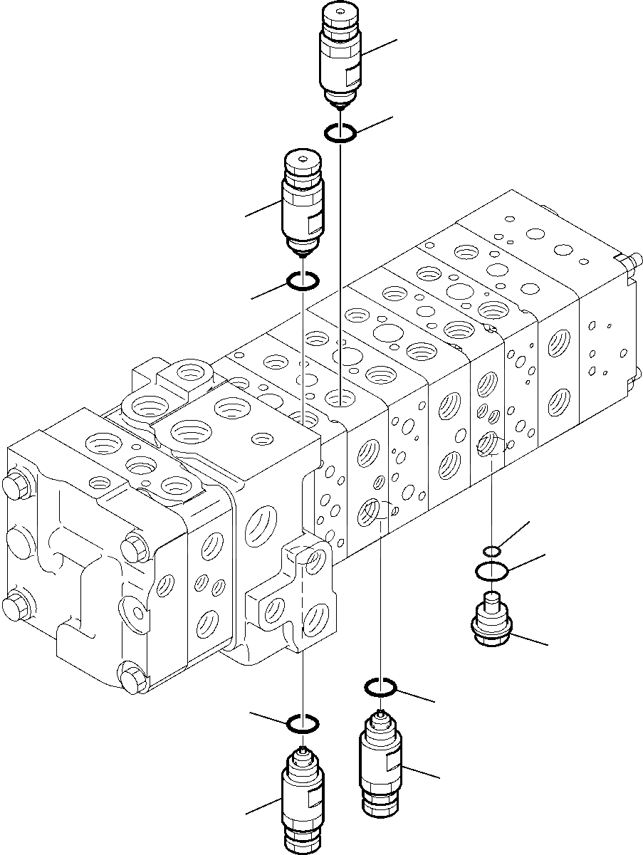 Схема запчастей Komatsu WB93R-5 - -СЕКЦ. УПРАВЛЯЮЩ. КЛАПАН (С ЭКСКАВАТ. PPC) (/) ГИДРАВЛИКА РАБОЧЕЕ ОБОРУДОВАНИЕ