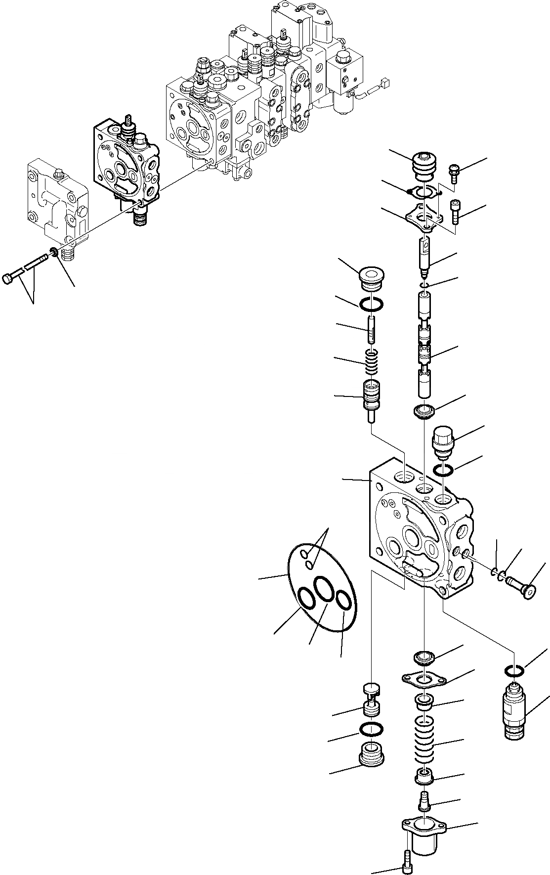 Схема запчастей Komatsu WB93R-5 - МОЛОТ ЭЛЕМЕНТ ГИДРАВЛИКА РАБОЧЕЕ ОБОРУДОВАНИЕ