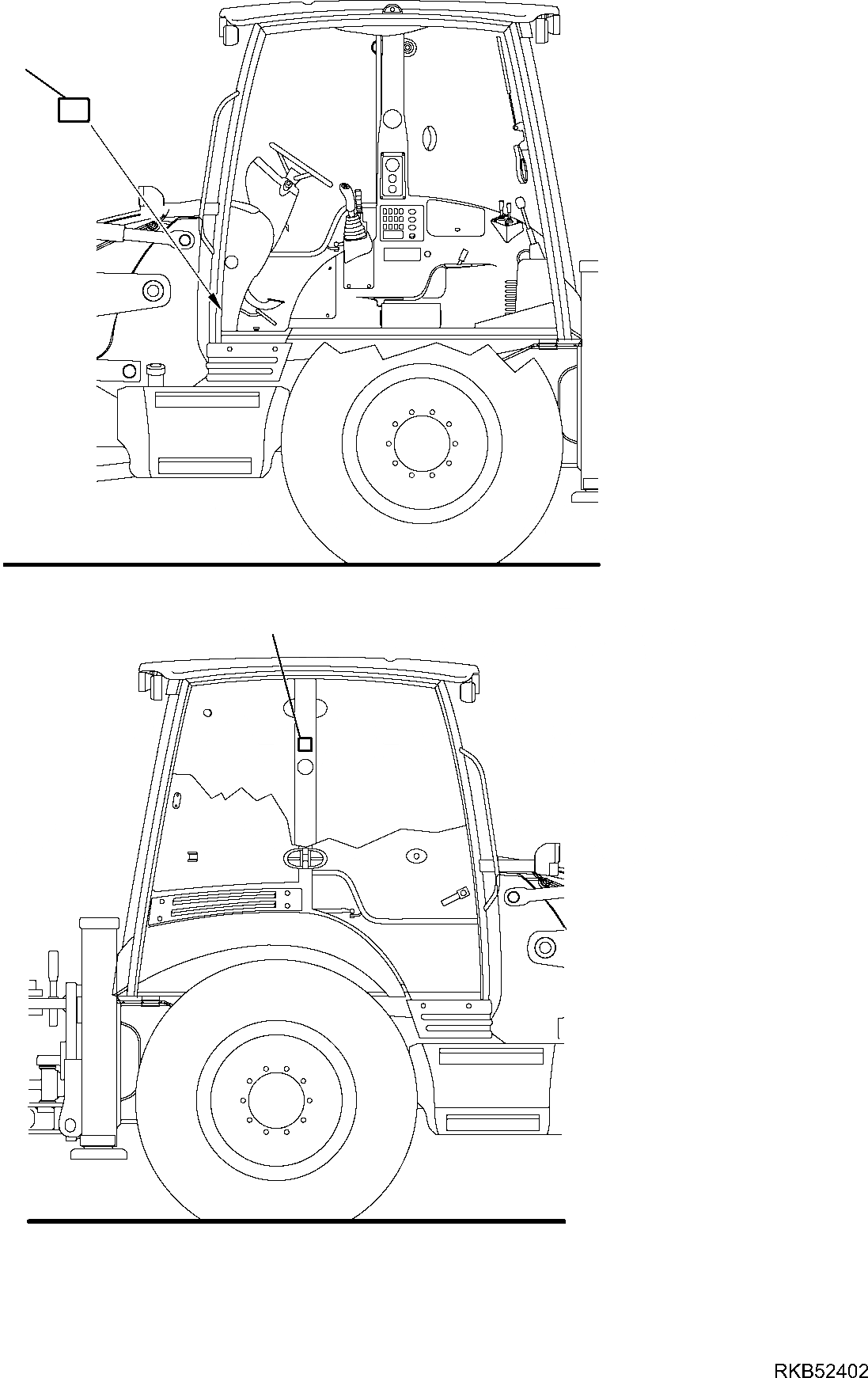 Схема запчастей Komatsu WB93R-5E0 - МАРКИРОВКА (АНГЛ. ВЕРСИЯ) МАРКИРОВКА