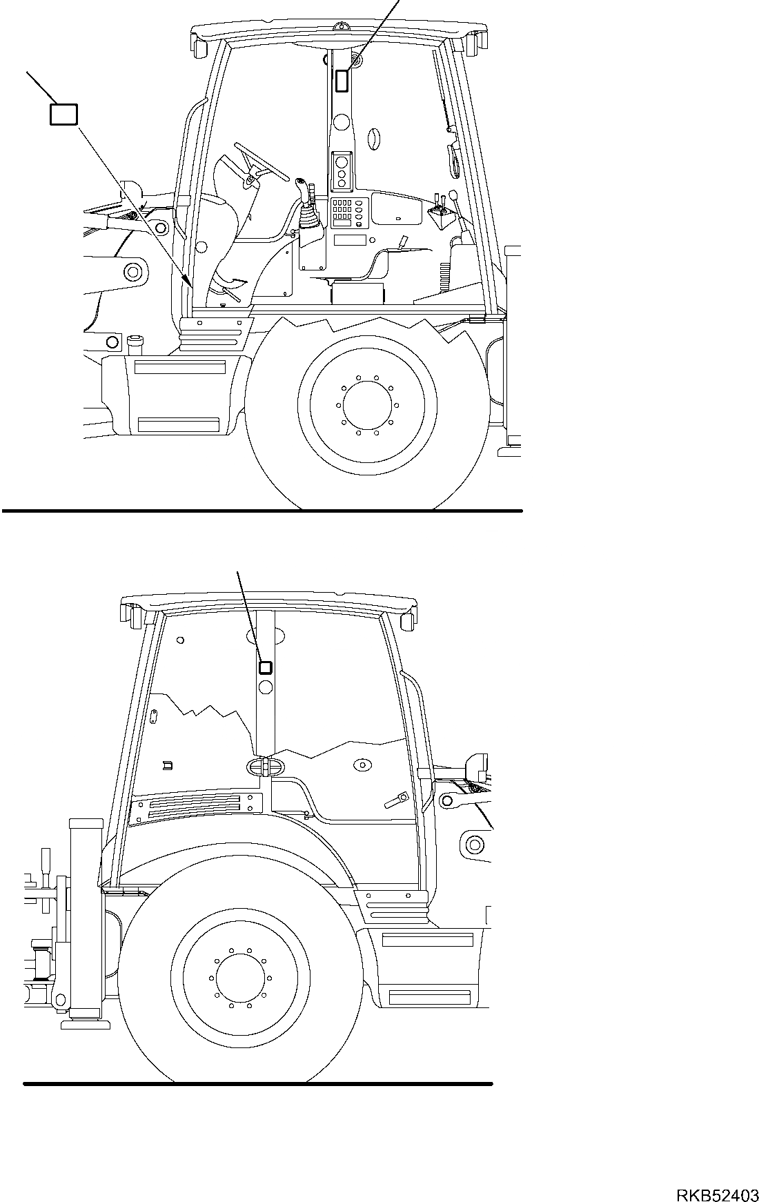 Схема запчастей Komatsu WB93R-5E0 - МАРКИРОВКА (ИСПАНИЯ ВЕРСИЯ) МАРКИРОВКА