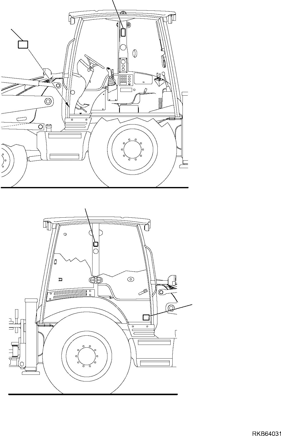 Схема запчастей Komatsu WB93R-5E0 - МАРКИРОВКА (GREEK ВЕРСИЯ) МАРКИРОВКА