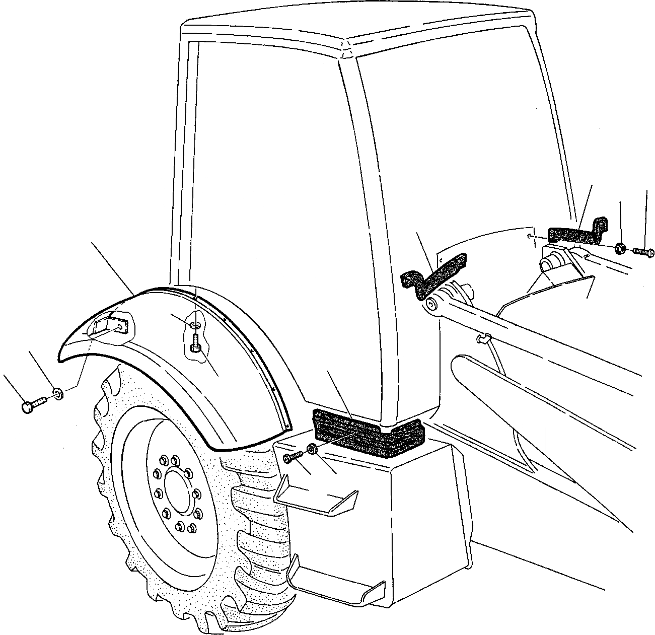 Схема запчастей Komatsu WB93R-2 - КРЫШКИ (/) ЧАСТИ КОРПУСА И КАБИНА