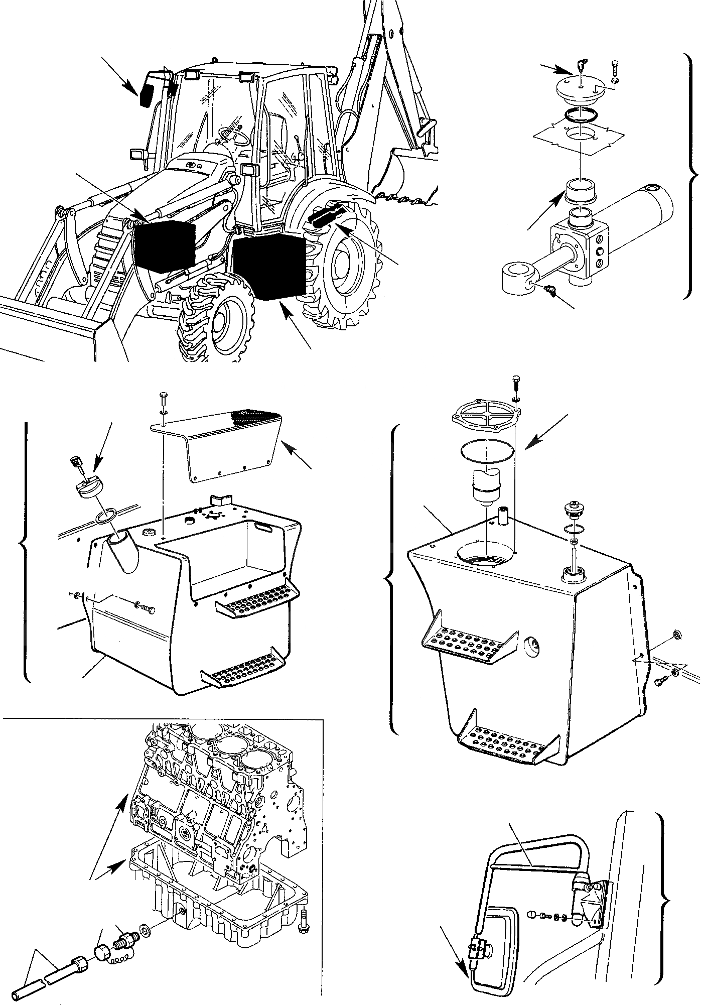 Схема запчастей Komatsu WB93R-2 - ACCESSOIRES ДЛЯ ГЕРМАН. ( И КМ/Ч) (/) МАРКИРОВКА