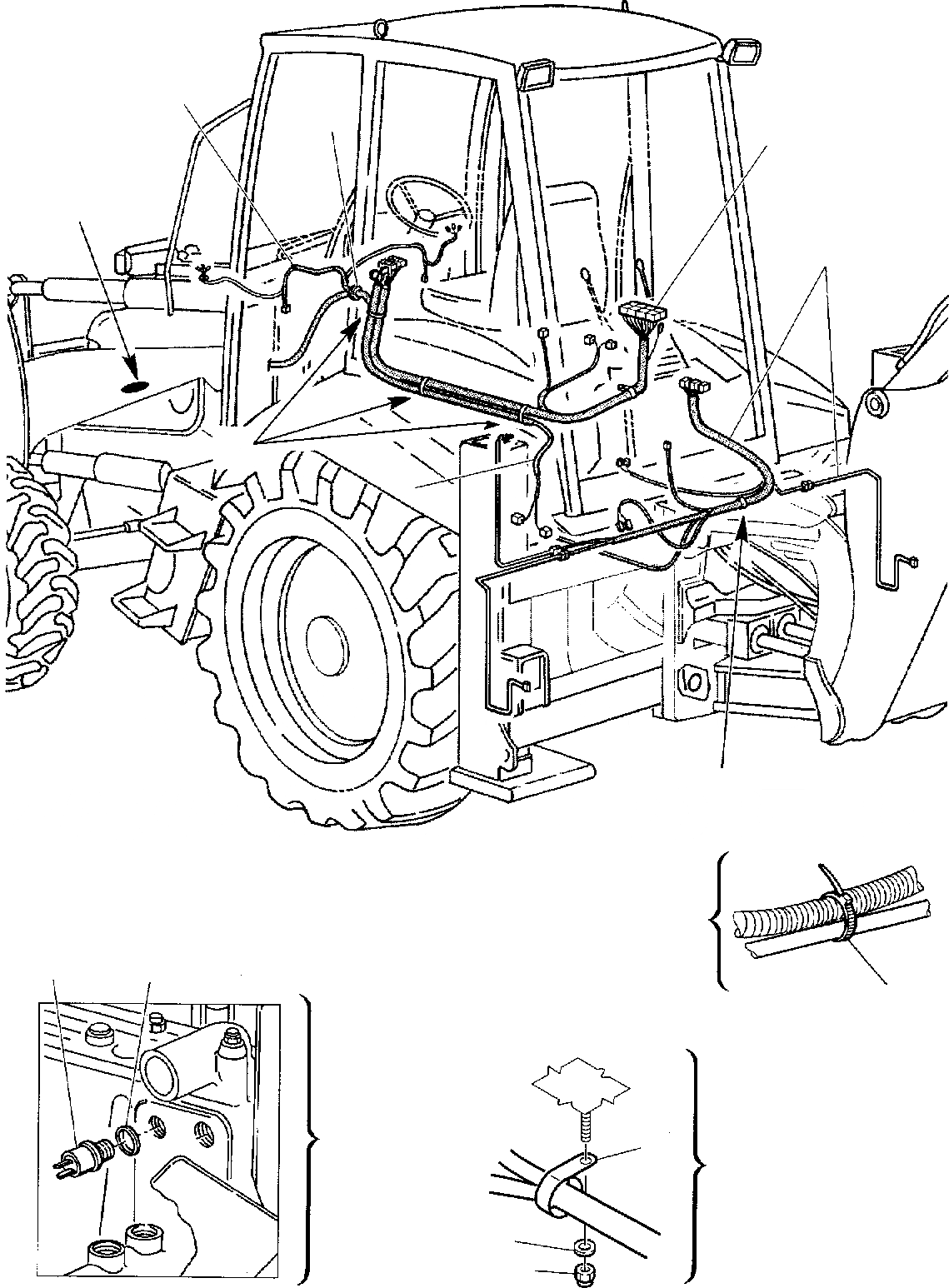 Схема запчастей Komatsu WB93R-2 - ЭЛЕКТРИКА (/) КОМПОНЕНТЫ ДВИГАТЕЛЯ И ЭЛЕКТРИКА