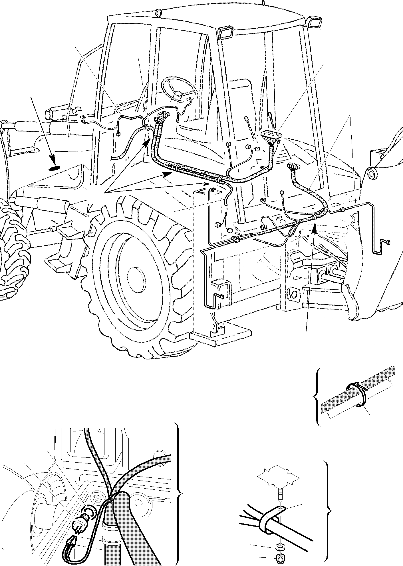 Схема запчастей Komatsu WB93R-2 - ЭЛЕКТРИКА (/) КОМПОНЕНТЫ ДВИГАТЕЛЯ И ЭЛЕКТРИКА