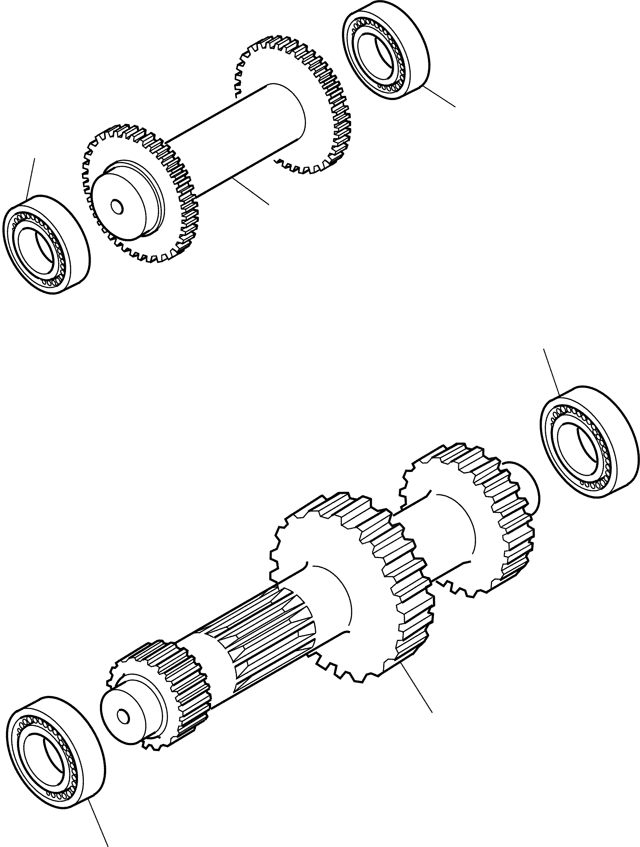 Схема запчастей Komatsu WB93R-2 - ТРАНСМИССИЯ (WD) (/) РАМА