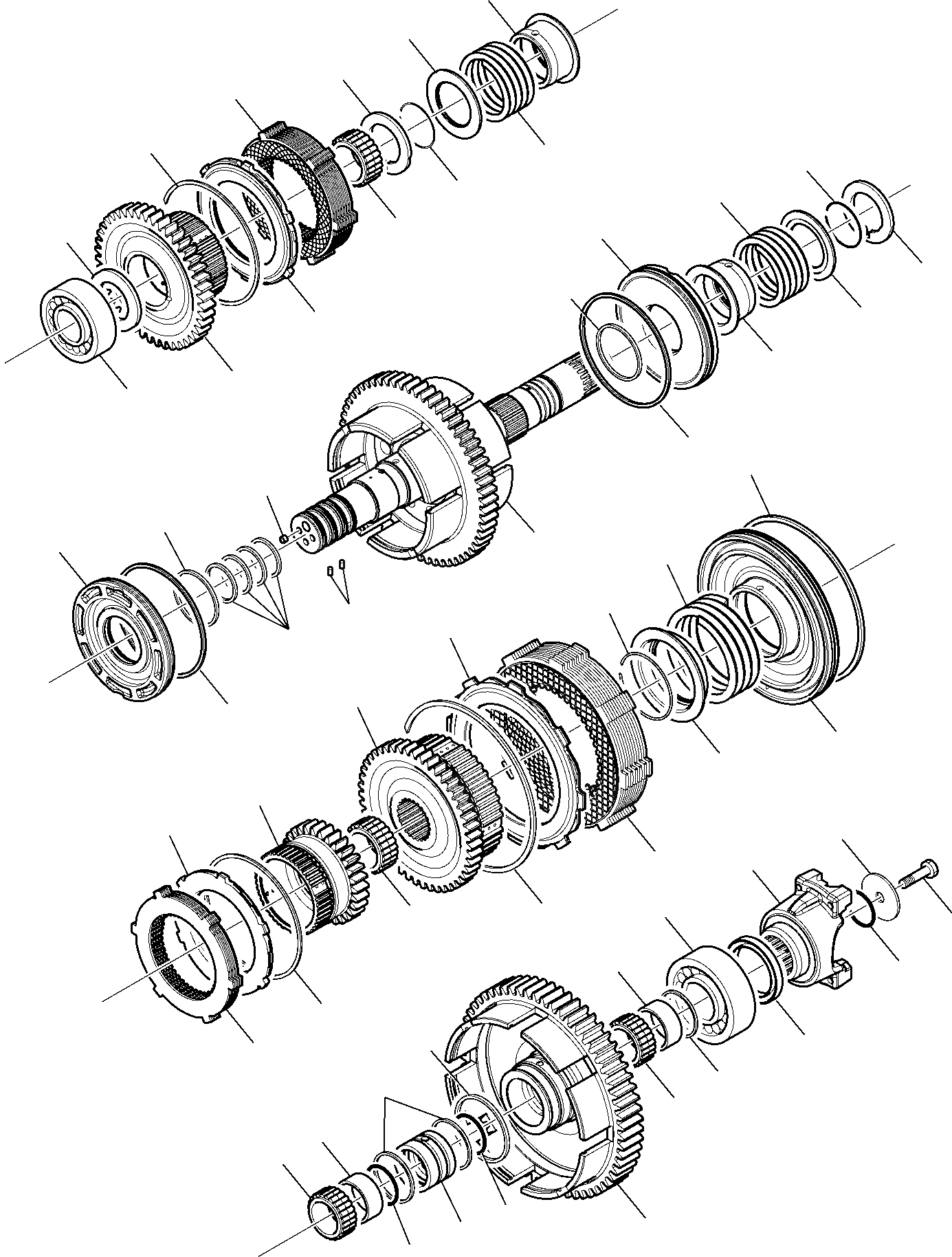 Схема запчастей Komatsu WB97R-5 - ТРАНСМИССИЯ (/9) РАМА