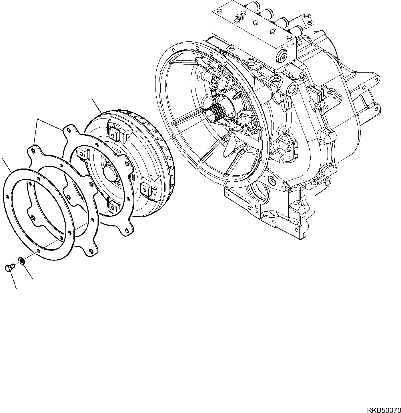 Схема запчастей Komatsu WB97R-5E0 - ТРАНСМИССИЯ (9/9) РАМА