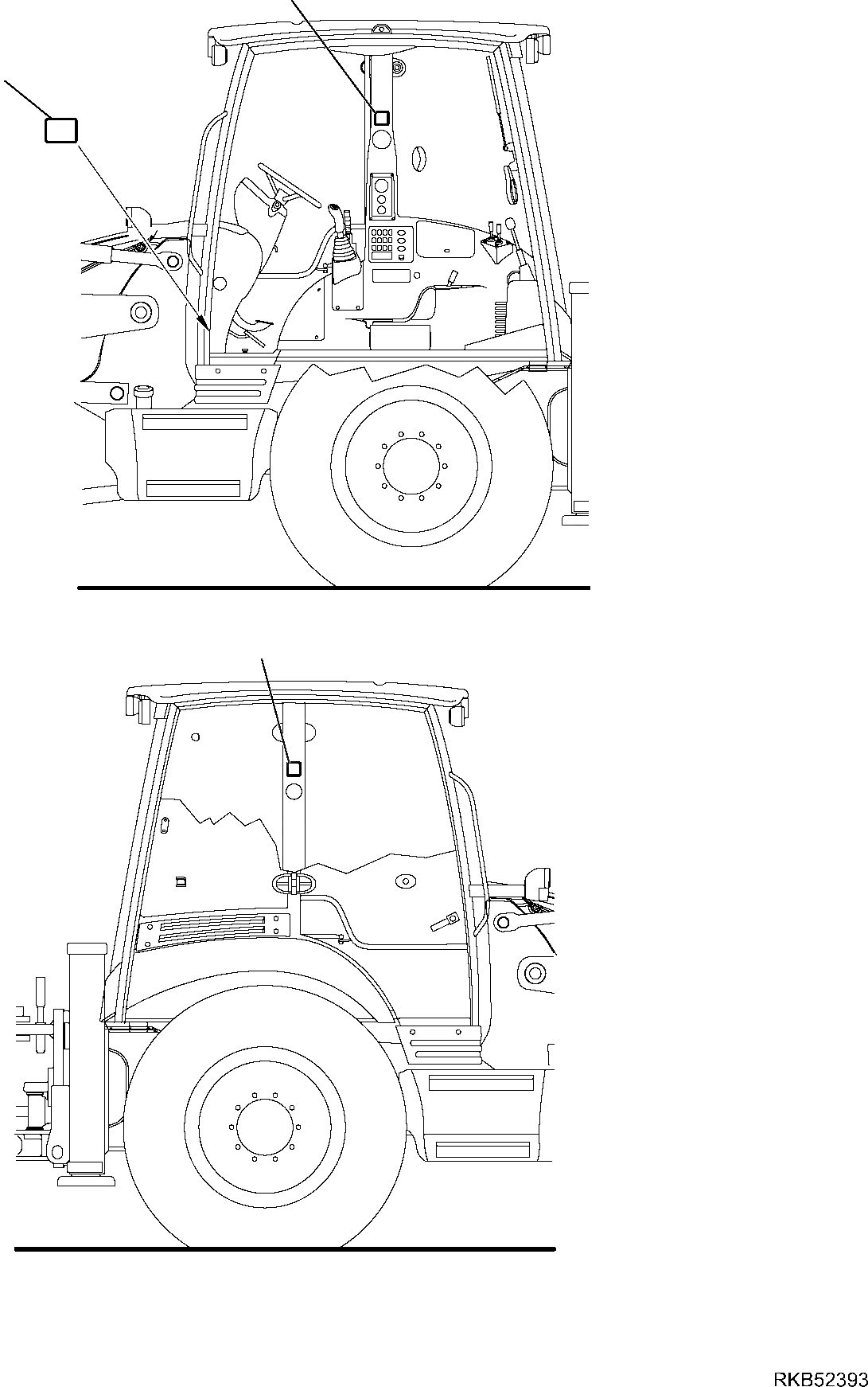 Схема запчастей Komatsu WB97R-5E0 - МАРКИРОВКА (AUSTRIA ВЕРСИЯ) МАРКИРОВКА