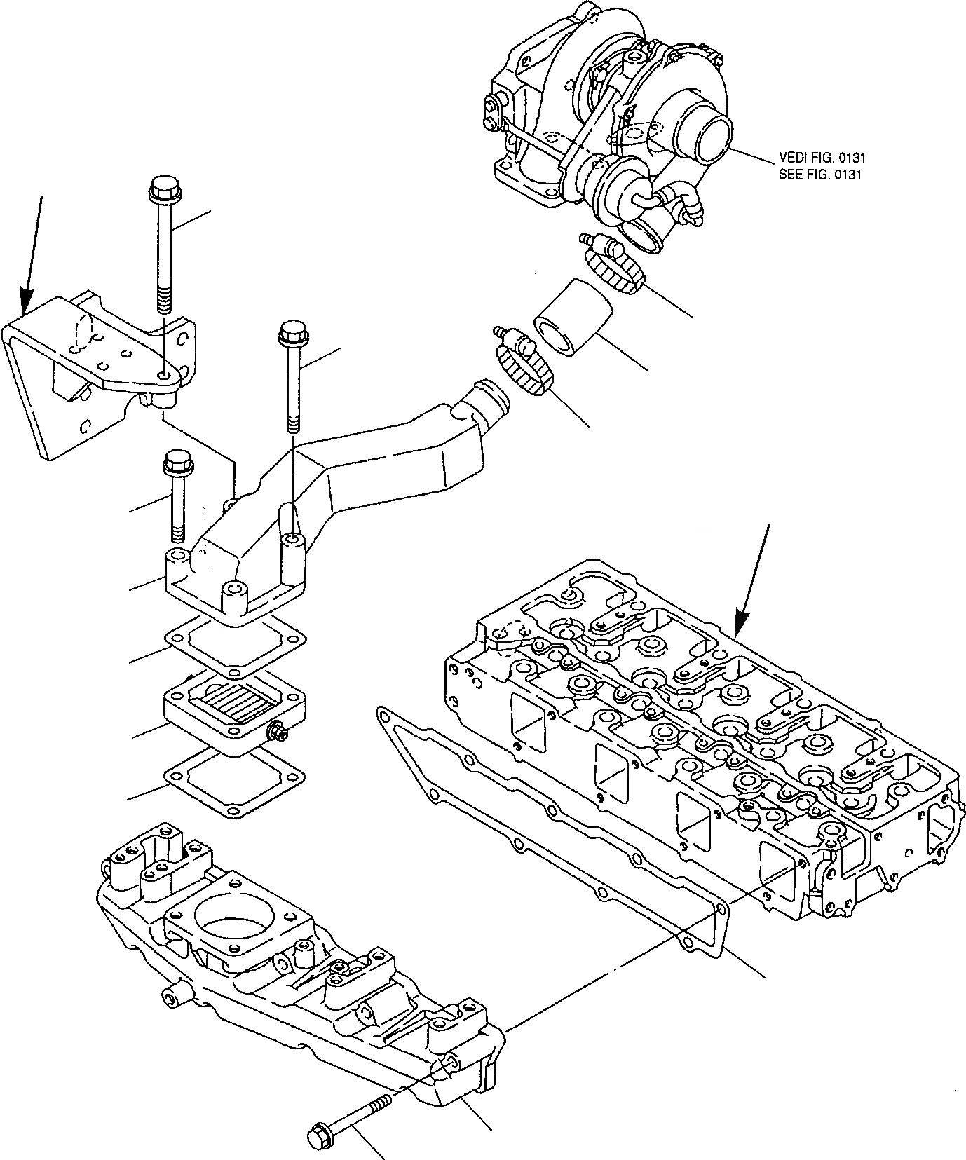 Схема запчастей Komatsu WB97R-2 - ВСАСЫВАЮЩ. ПАТРУБОК ДВИГАТЕЛЬ