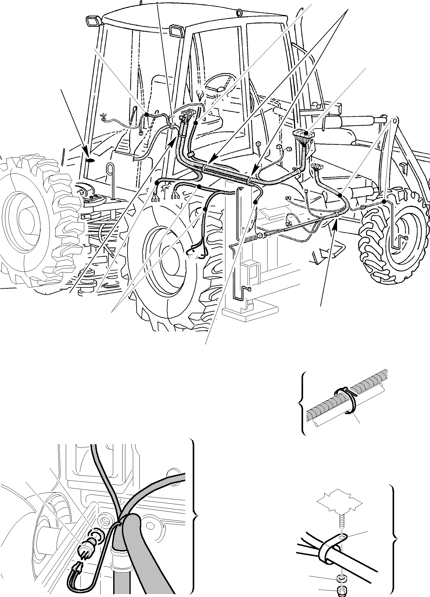 Схема запчастей Komatsu WB97S-2 - ЭЛЕКТРИКА (/) КОМПОНЕНТЫ ДВИГАТЕЛЯ И ЭЛЕКТРИКА