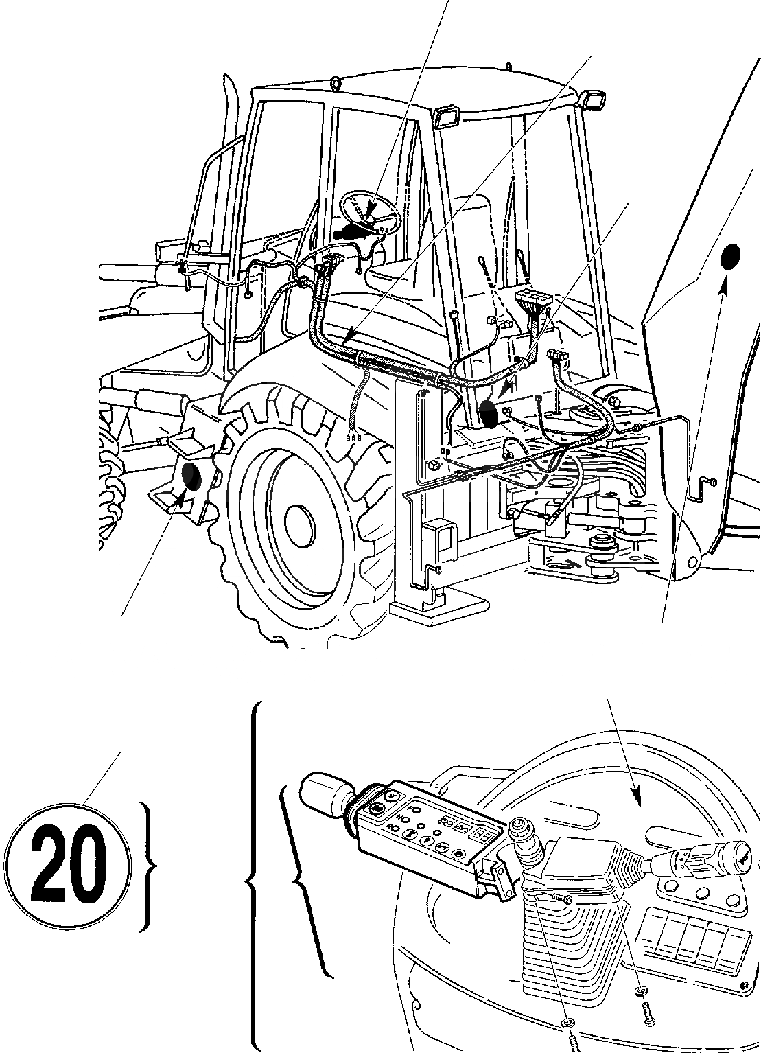 Схема запчастей Komatsu WB97S-2 - АКСЕССУАРЫ ДЛЯ ГЕРМАН. ( КМ/Ч ВЕРСИЯ) МАРКИРОВКА