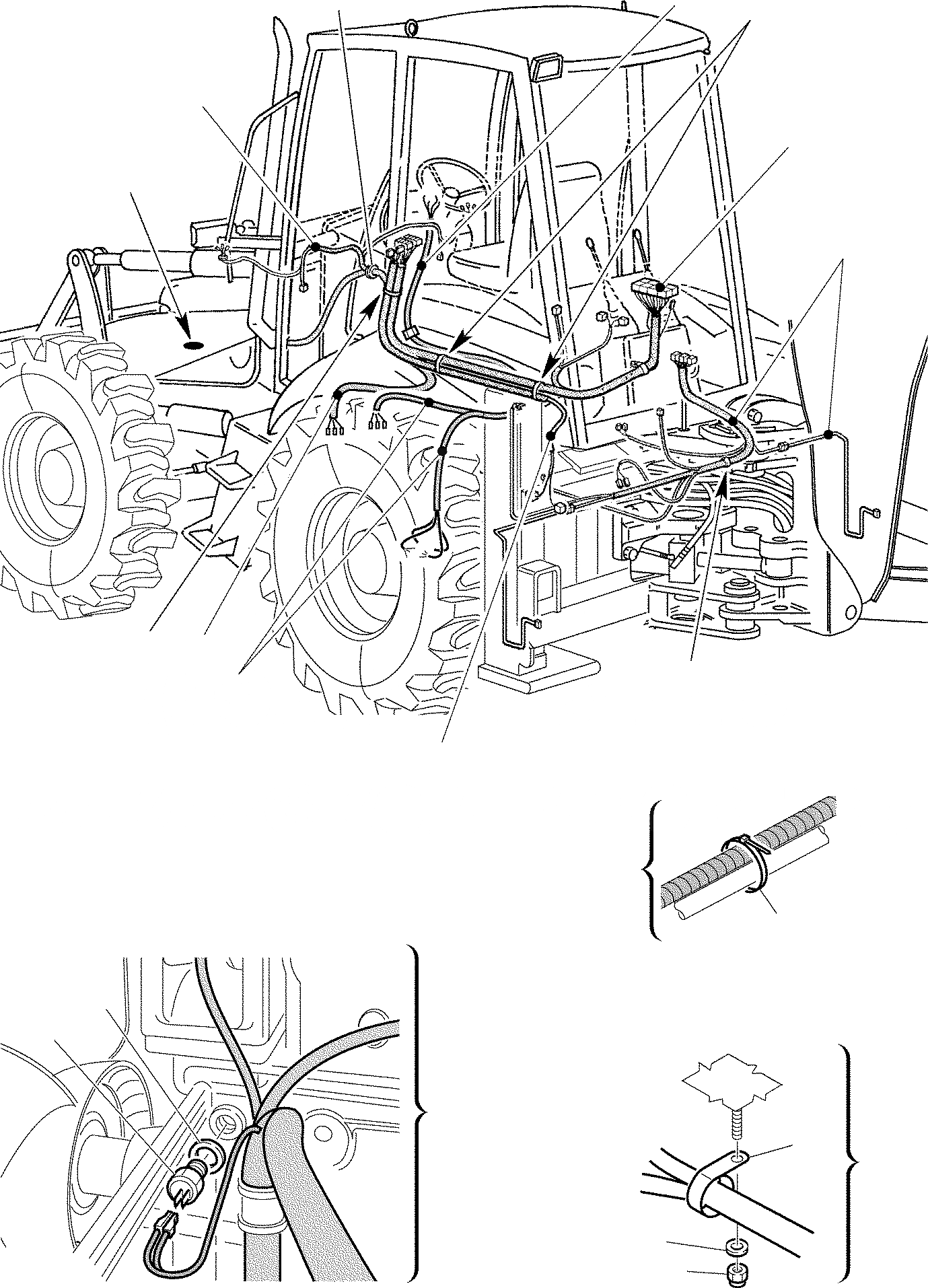 Схема запчастей Komatsu WB97S-2 - ЭЛЕКТРИКА (/) КОМПОНЕНТЫ ДВИГАТЕЛЯ И ЭЛЕКТРИКА