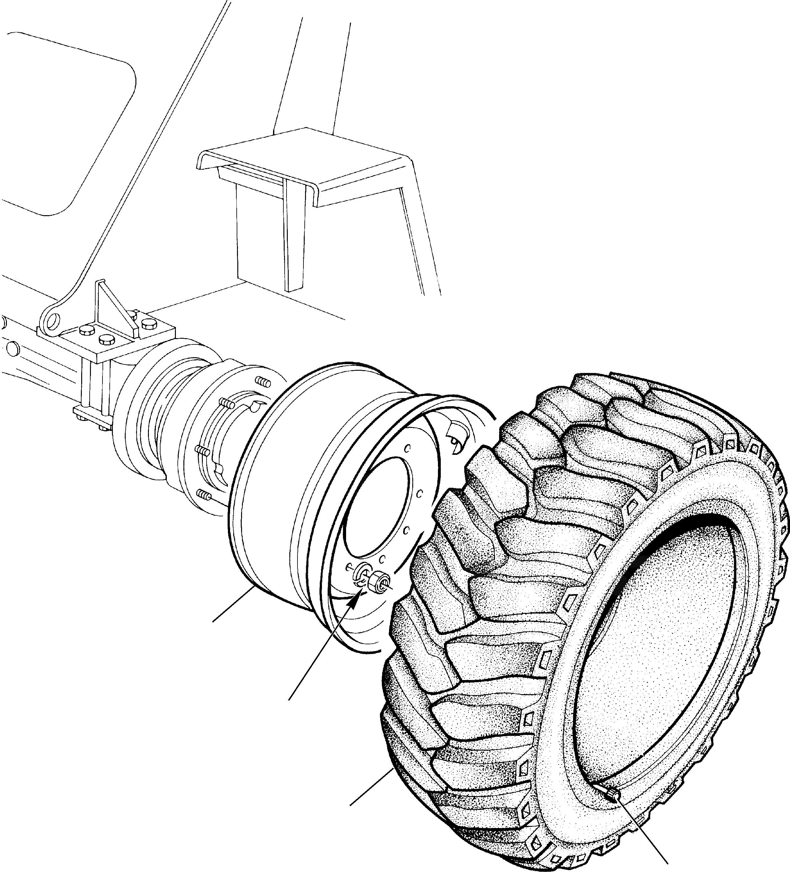 Схема запчастей Komatsu WB98A-2 - КОЛЕСА РАМА