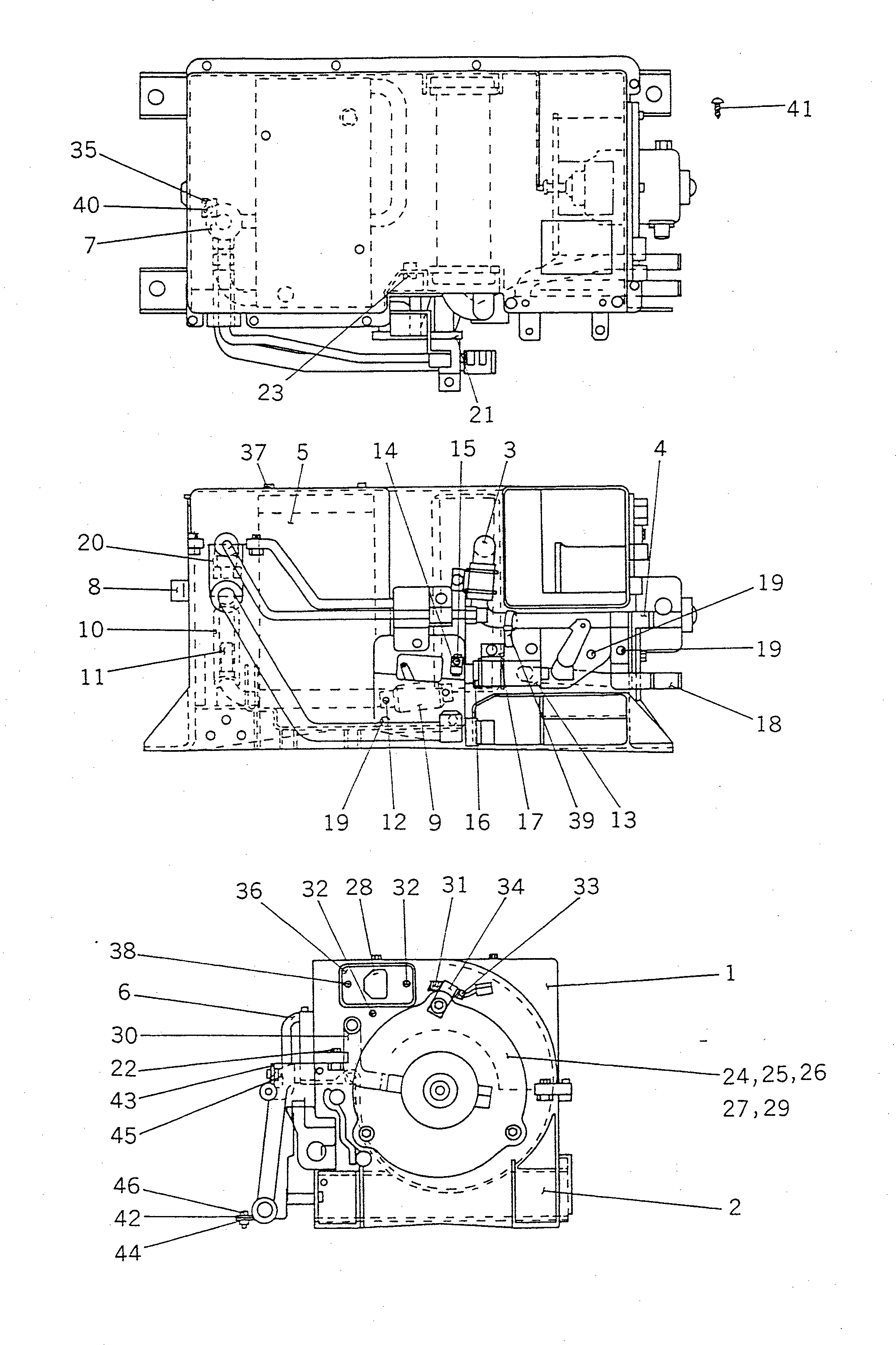 Схема запчастей Komatsu WR11-1 - БЛОК КОНДИЦИОНЕРА (/) (NIPPON DENSO) РАМА И ЧАСТИ КОРПУСА