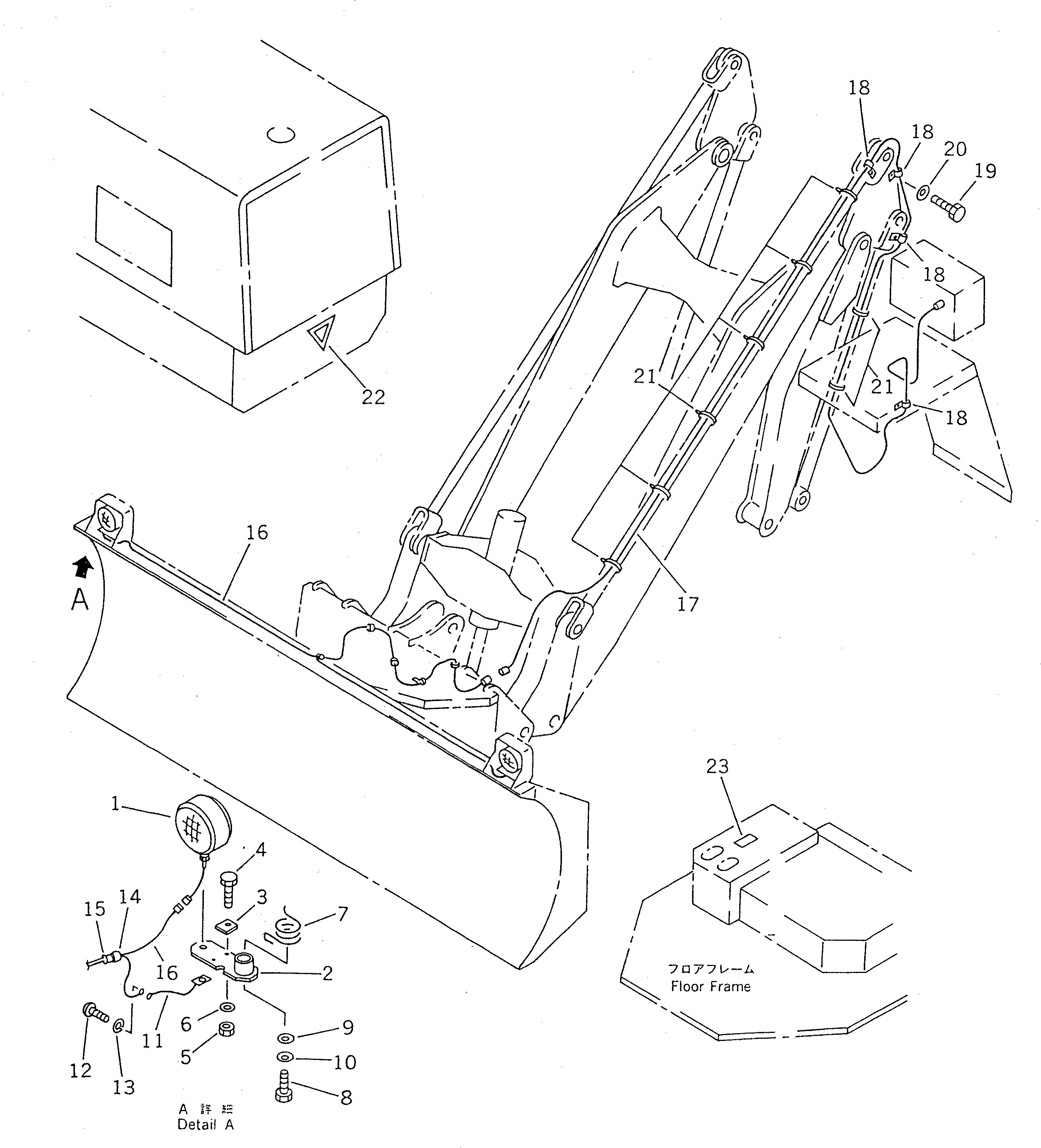 Схема запчастей Komatsu WR11SS-1 - PITCH И ANGLE SNOW PНИЗ. (ЭЛЕКТР. ЛИНИЯ) (ДЛЯ ЯПОН.) СПЕЦ. APPLICATION ЧАСТИ