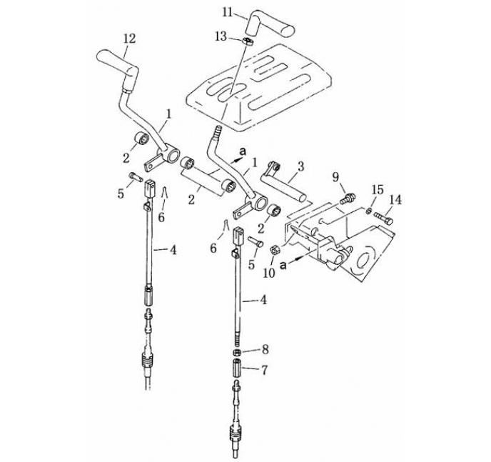 Схема запчастей Shantui SD22-220 - рычаг рулевого управления коробка рулевого механизма и конечная передача