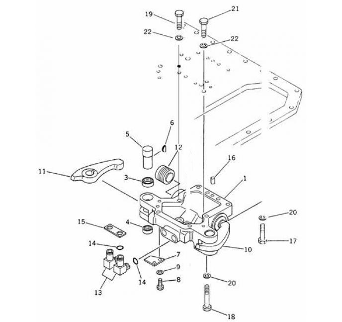 Схема запчастей Shantui SD13-130 - усилитель руля коробка рулевого механизма и конечная передача