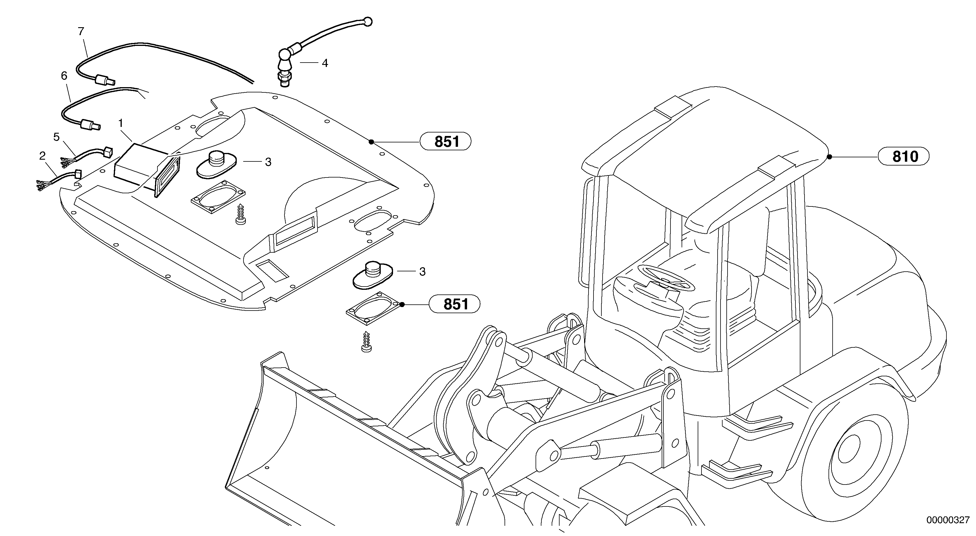 Схема запчастей Volvo L32 TYPE 184 SER NO - 2200 - 136 Radio 