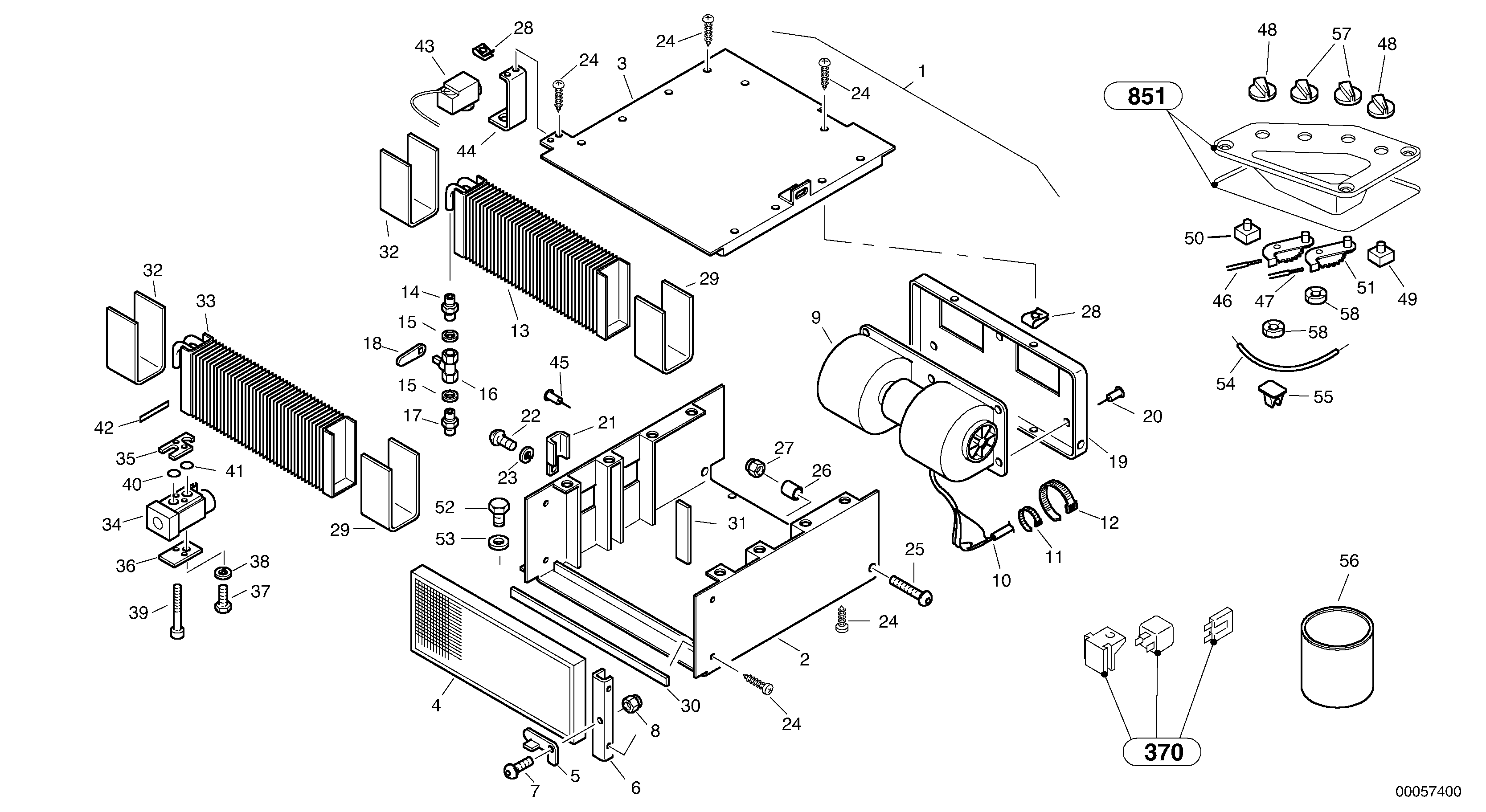 Схема запчастей Volvo L32 TYPE 184 SER NO - 2200 - 828 Air-conditioning system 