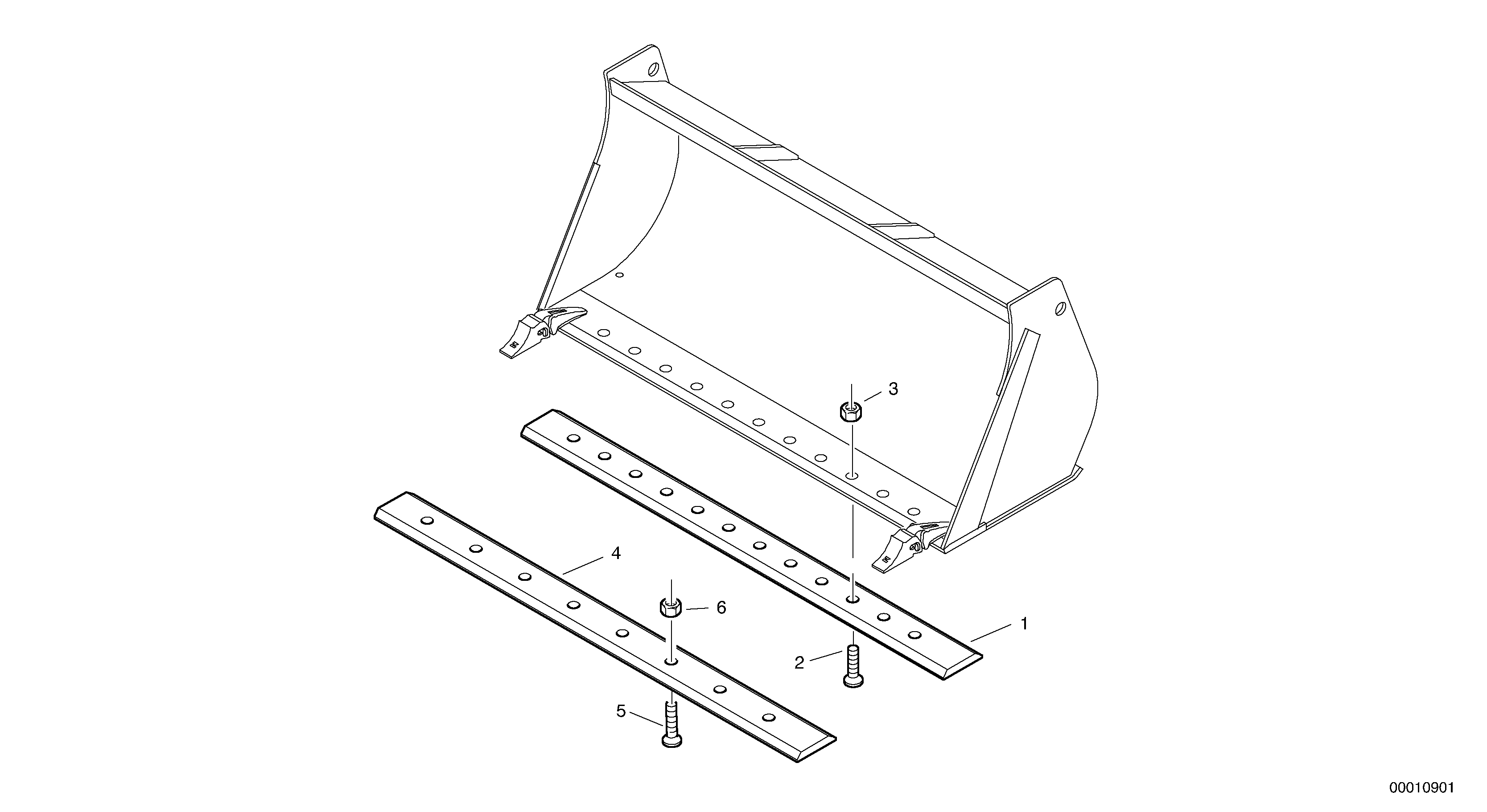 Схема запчастей Volvo L32 TYPE 184 SER NO - 2200 - 2482 Bolt-on cutting edge 