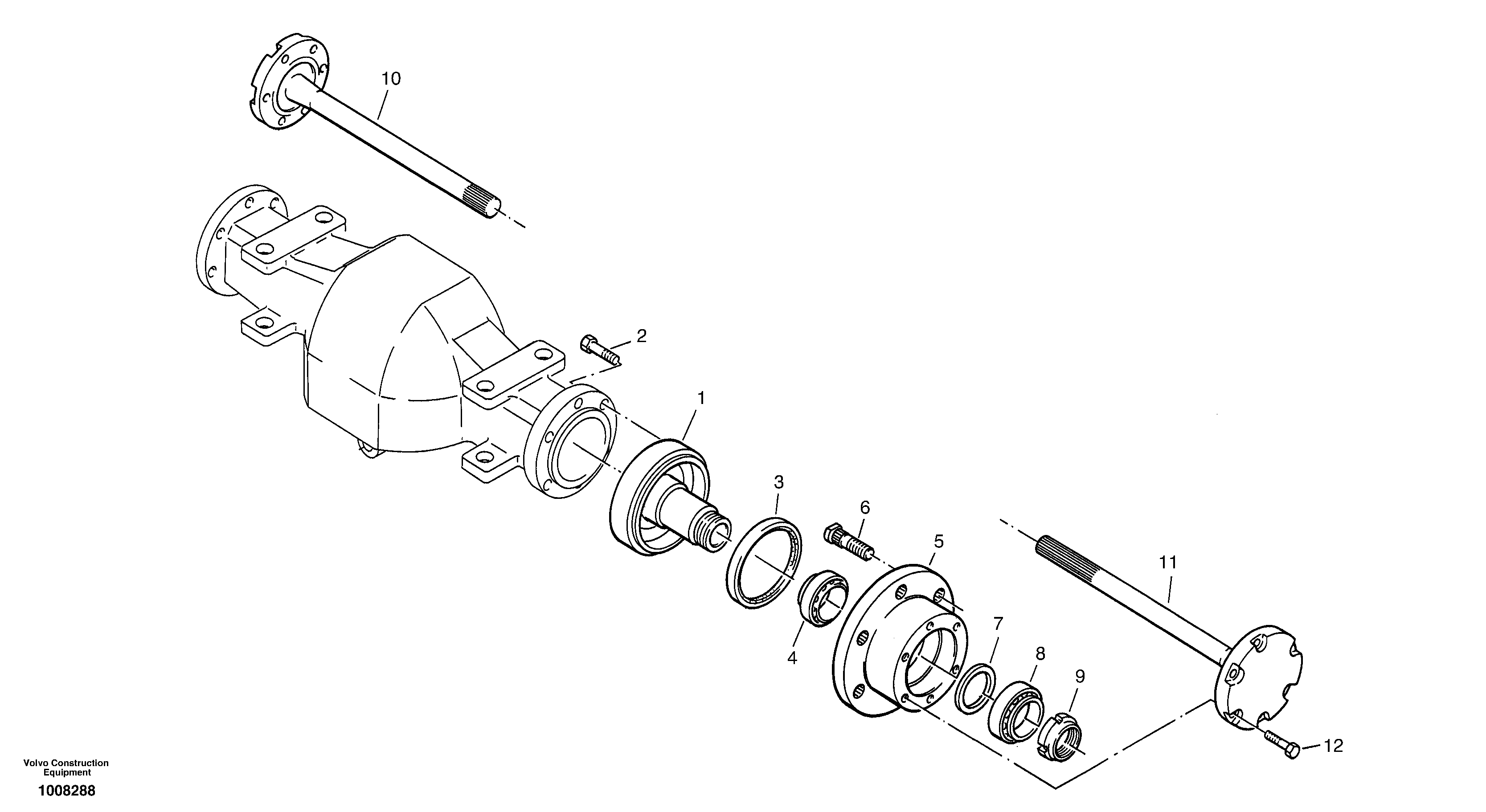 Схема запчастей Volvo ZL302C SER NO 2404001 - - 36239 Final drive - portal-front axle 