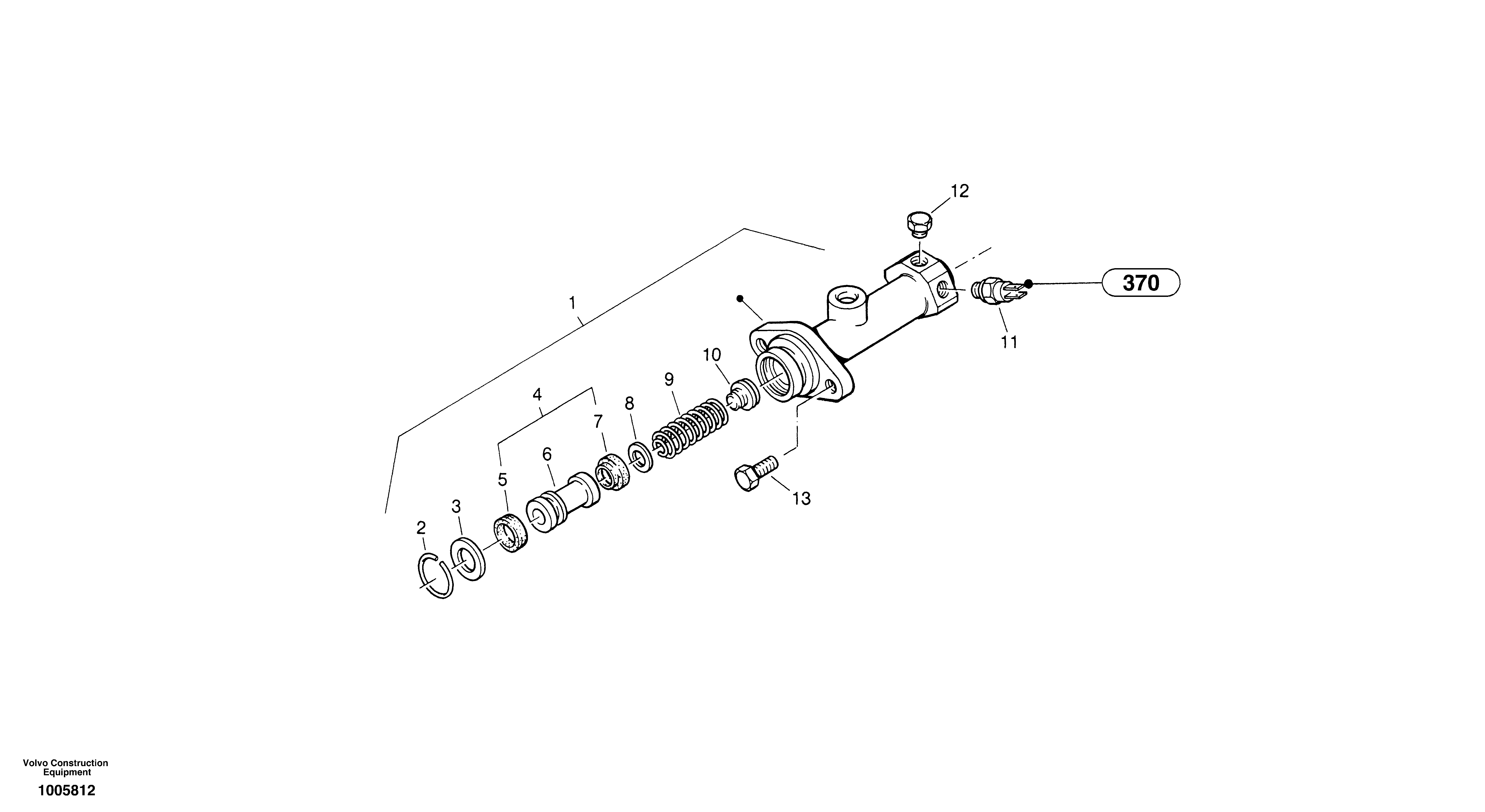 Схема запчастей Volvo ZL302C SER NO 2404001 - - 32235 Brake cylinder 