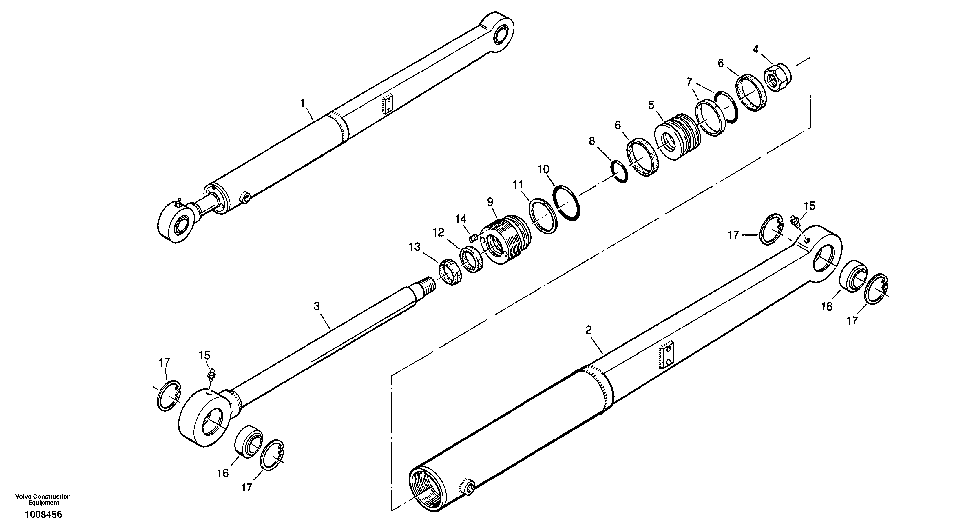 Схема запчастей Volvo ZL302C SER NO 2404001 - - 35546 Цилиндр подъема (наклона) кузова 