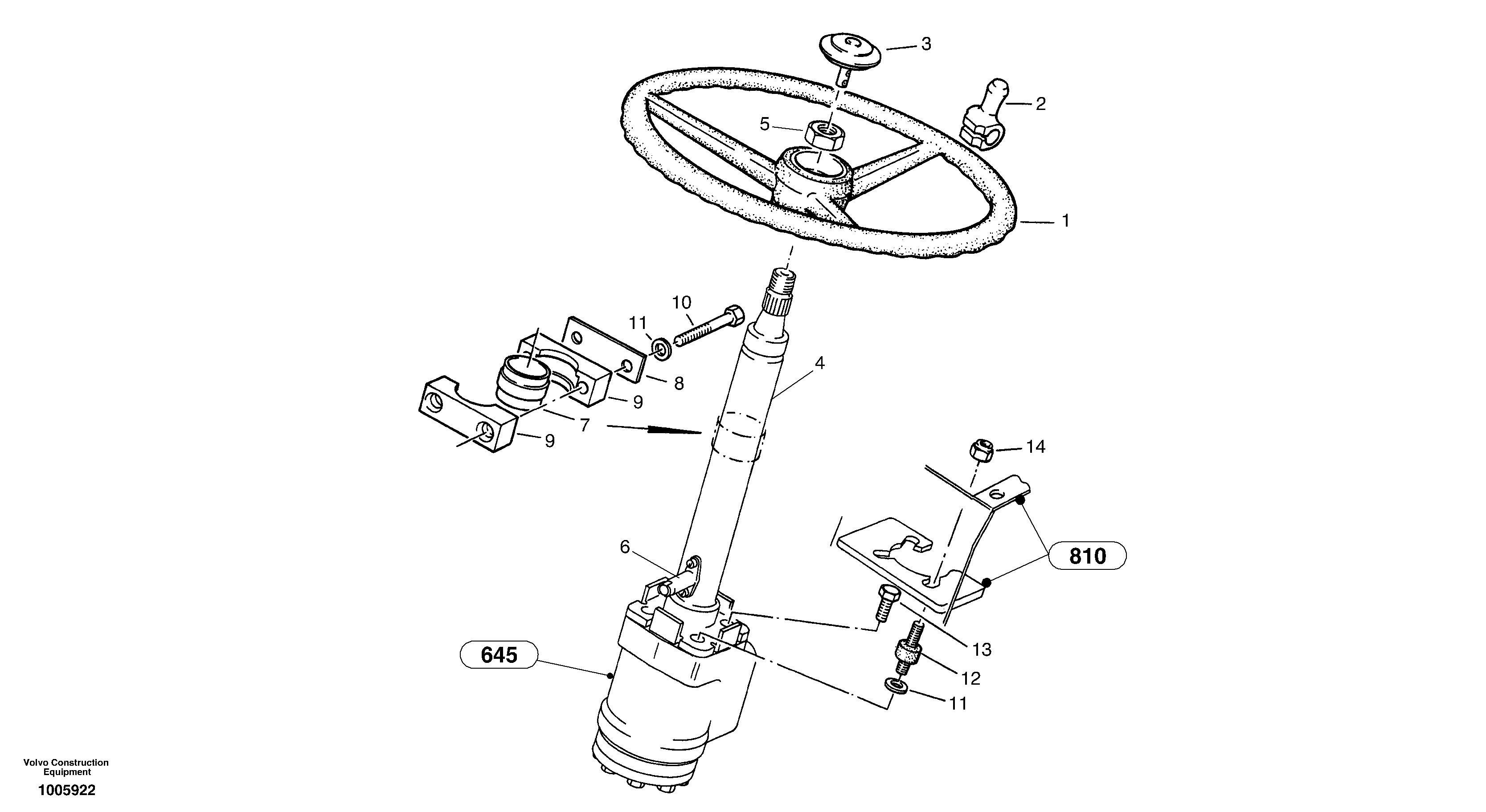 Схема запчастей Volvo ZL402C SER NO 6006001 - - 414 Steering assembly 