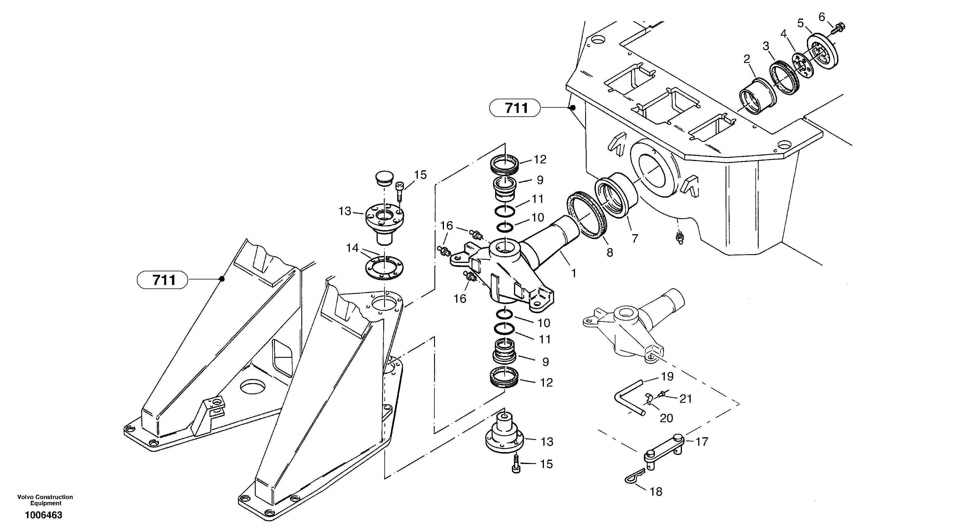 Схема запчастей Volvo ZL402C SER NO 6006001 - - 17560 Articulation point 