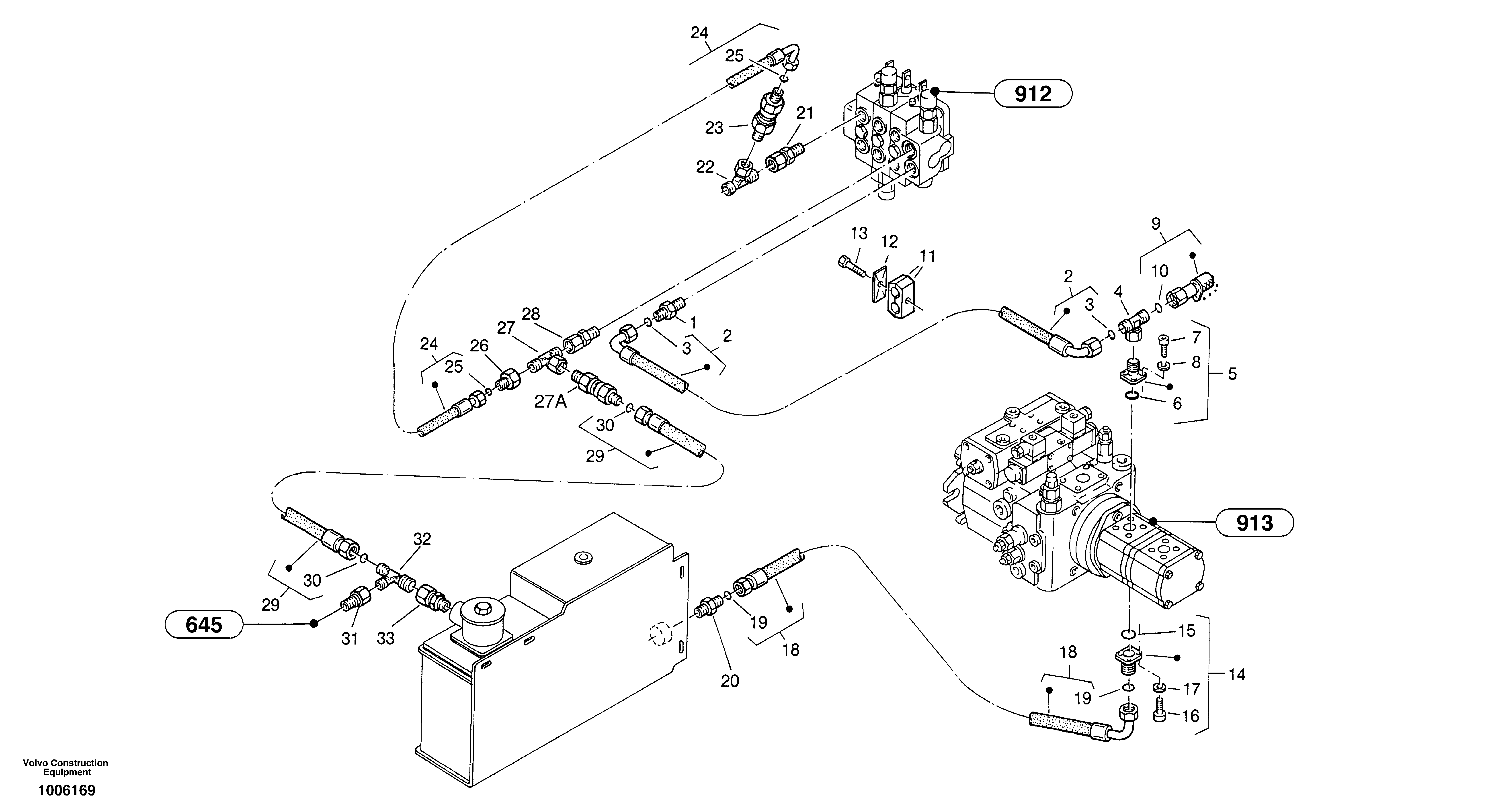 Схема запчастей Volvo ZL402C SER NO 6006001 - - 49114 Lines - rear vehicle 