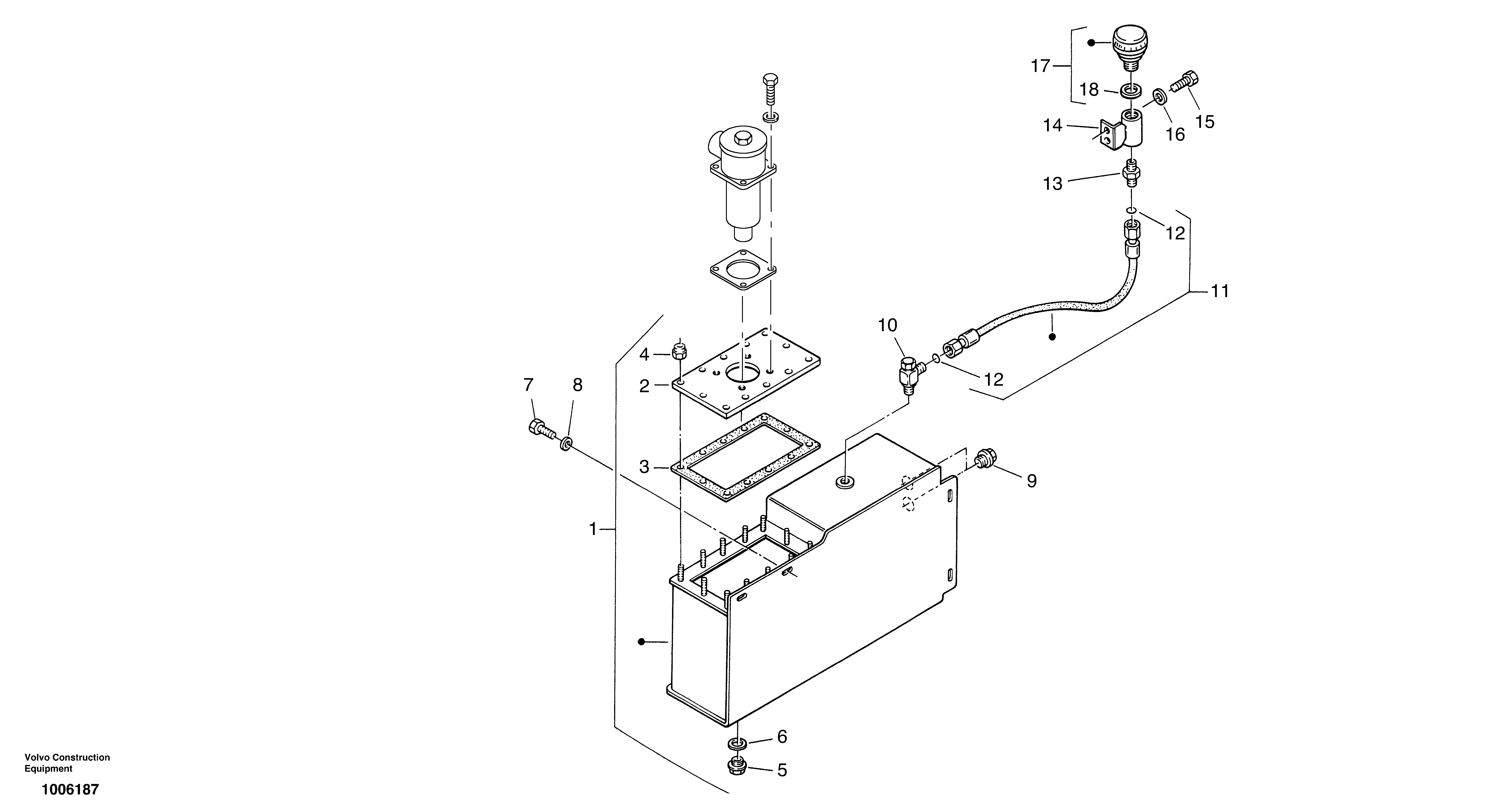 Схема запчастей Volvo ZL402C SER NO 6006001 - - 875 Гидробак 