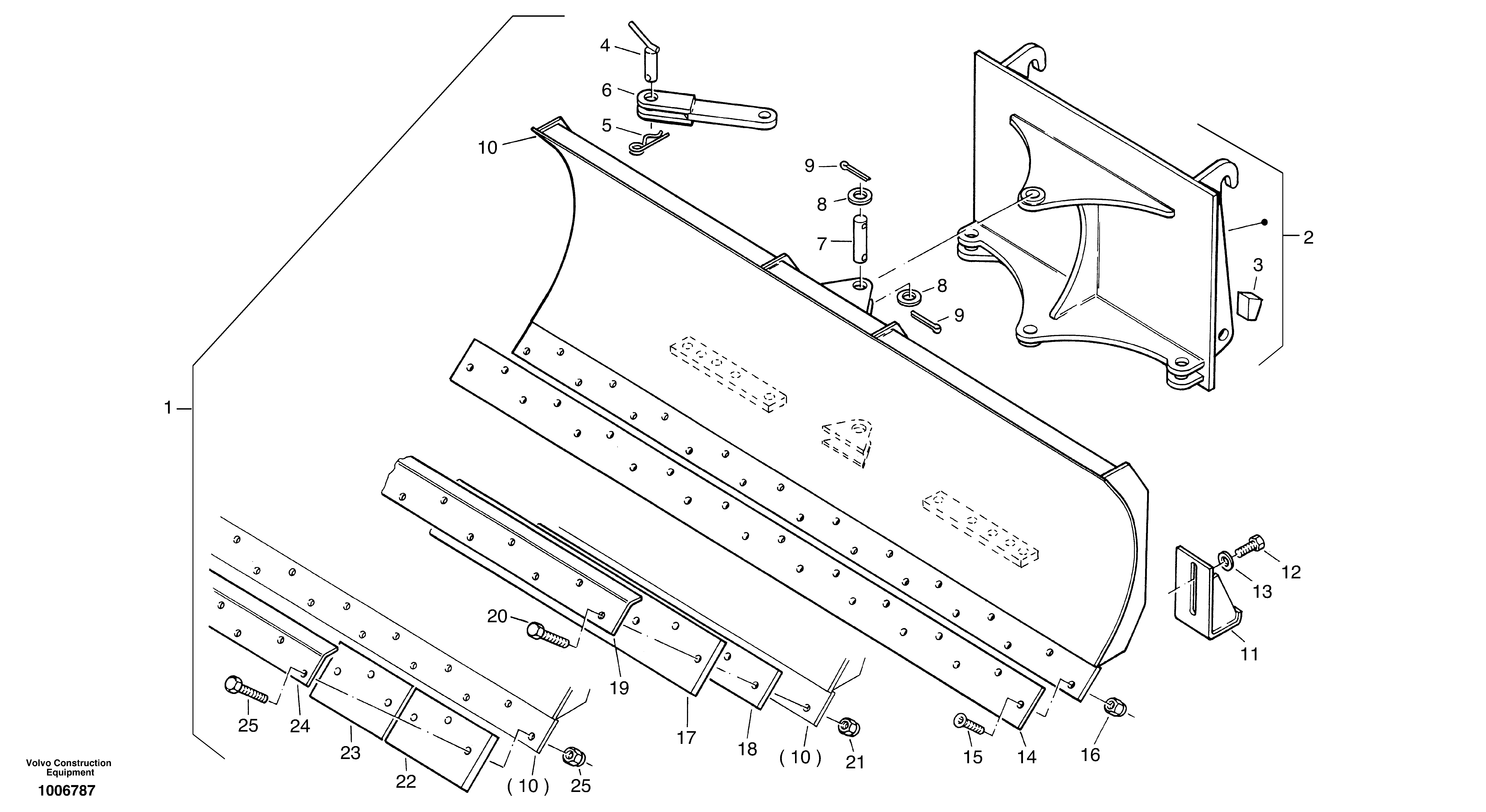 Схема запчастей Volvo ZL402C SER NO 6006001 - - 2762 Levelling blade 