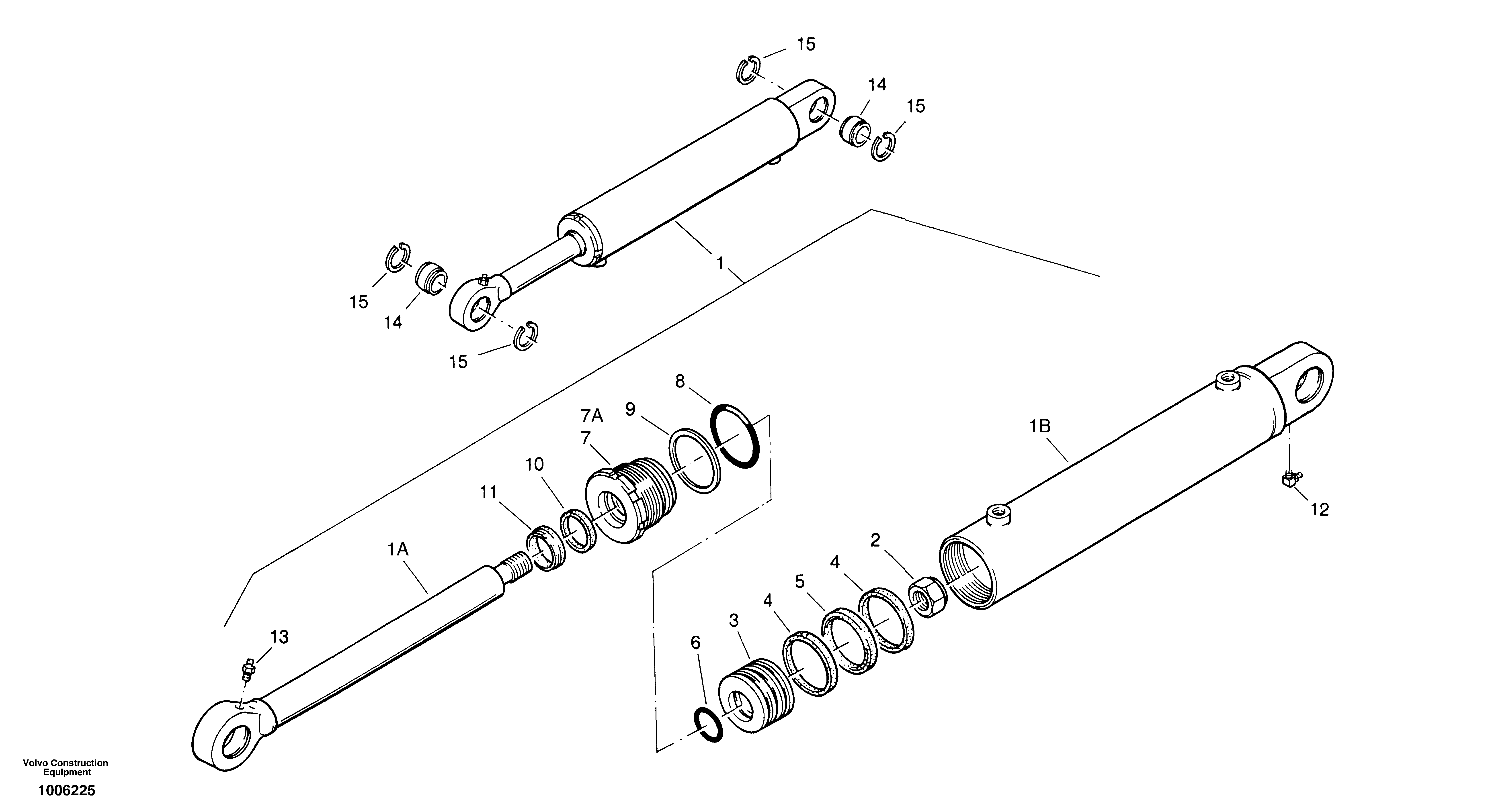 Схема запчастей Volvo ZL402C SER NO 6006001 - - 2780 Гидроцилиндр (цилиндр) подъемный 