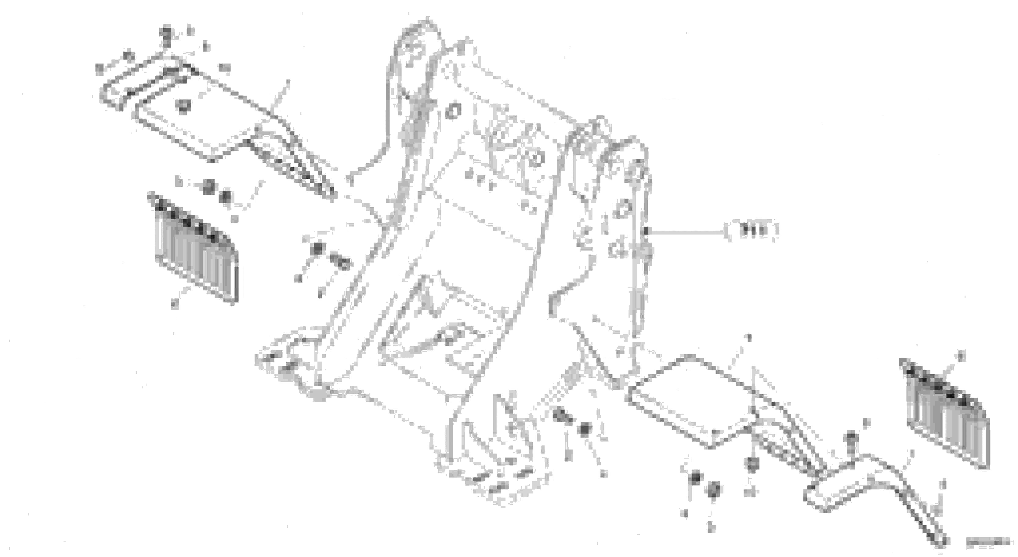 Схема запчастей Volvo L45 TYPE 194, 195 SER NO - 1000 - 13331 Front mudguard 