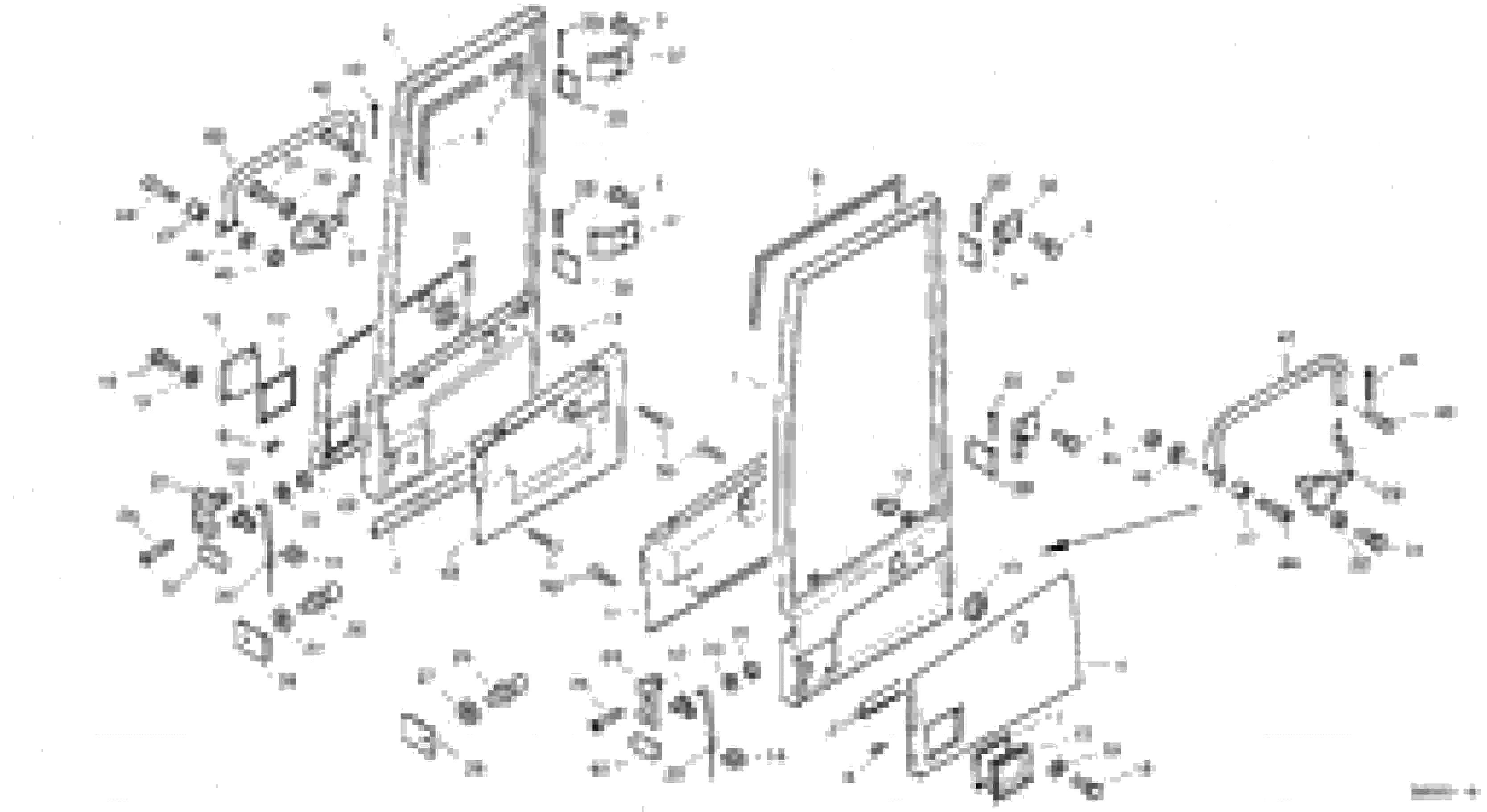 Схема запчастей Volvo L45 TYPE 194, 195 SER NO - 1000 - 13332 Doors 