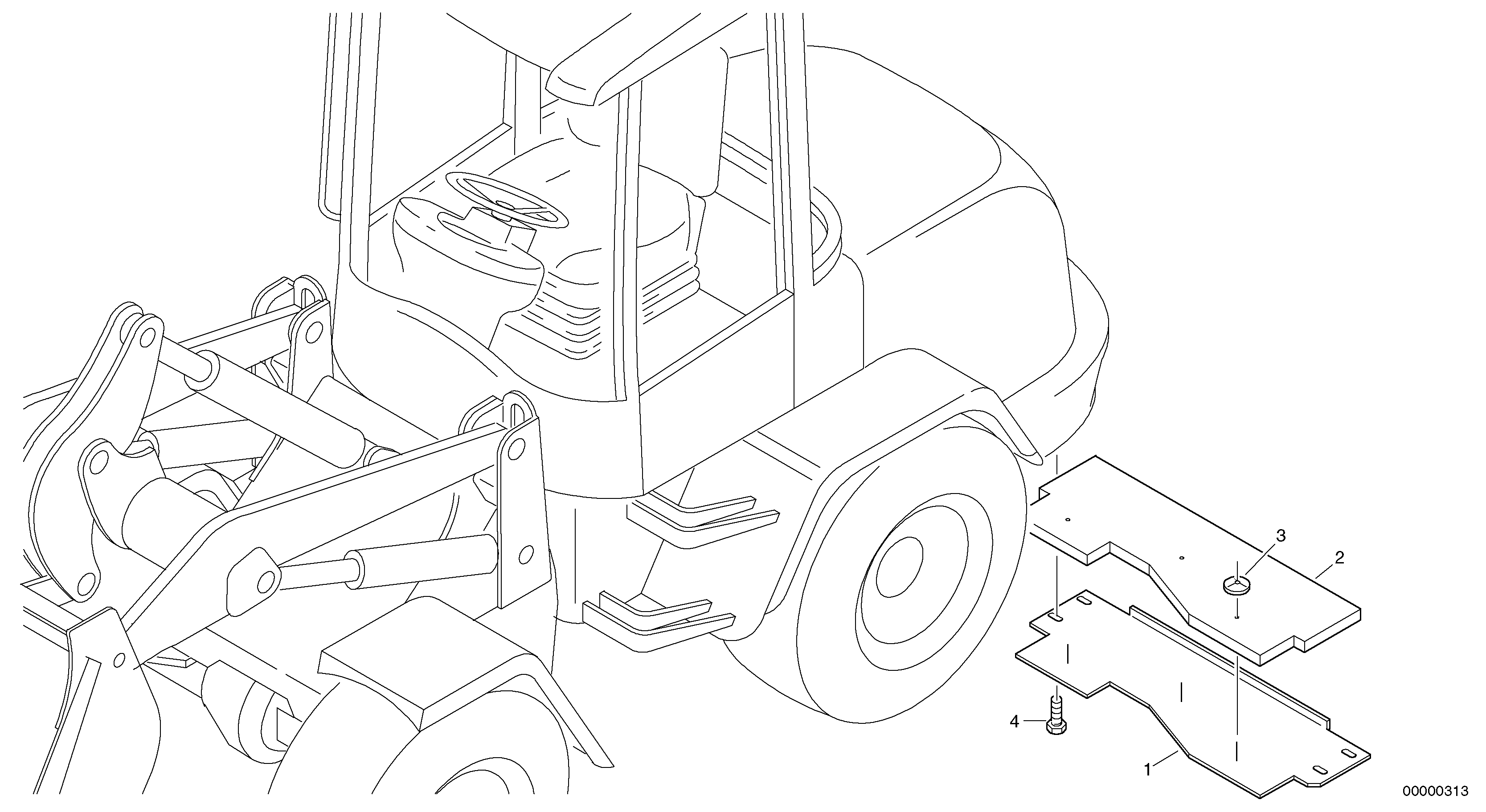 Схема запчастей Volvo L32B TYPE 184 - 13150 Noise screening 