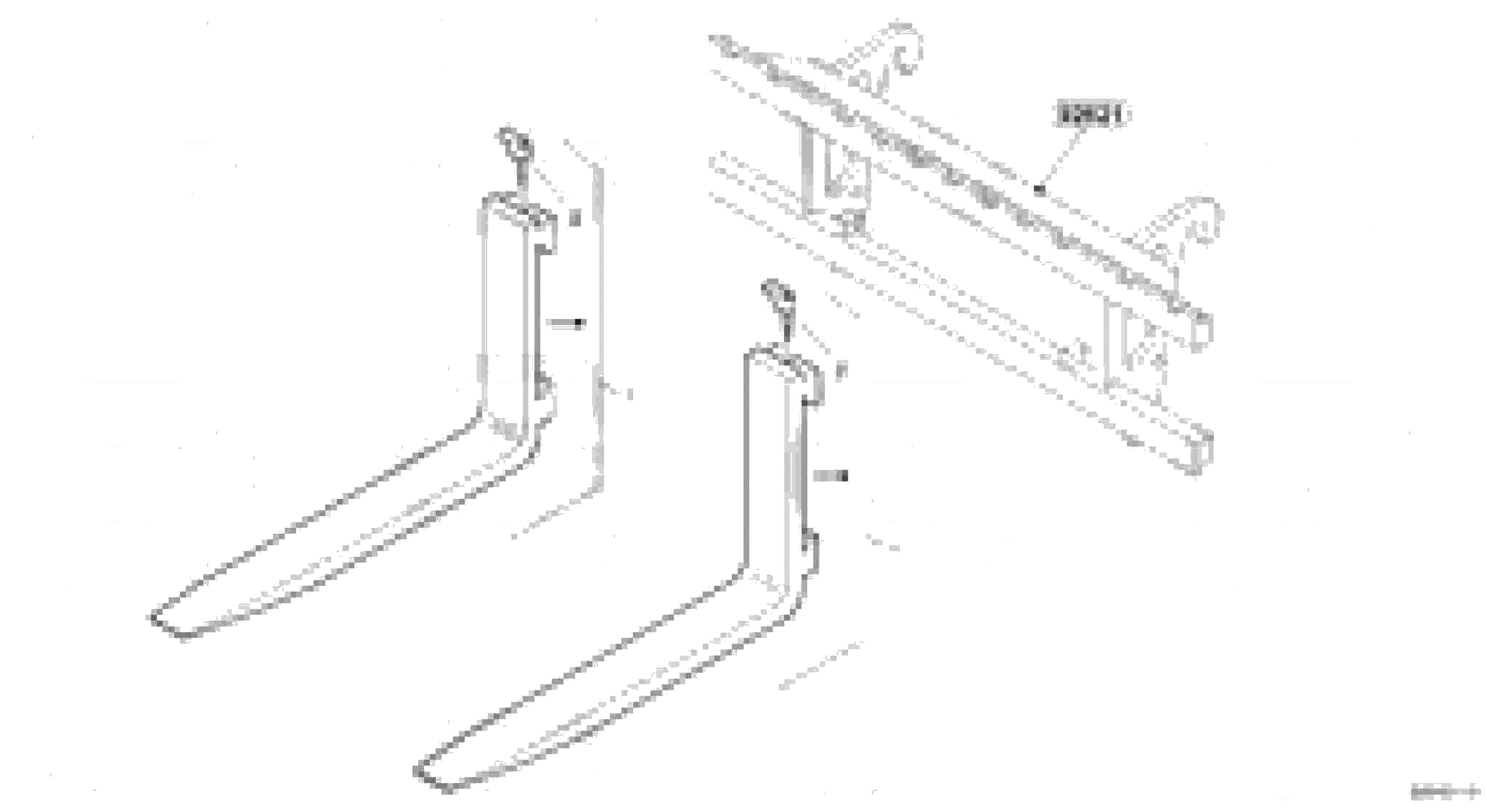 Схема запчастей Volvo L32B TYPE 184 - 14455 Fork tines 