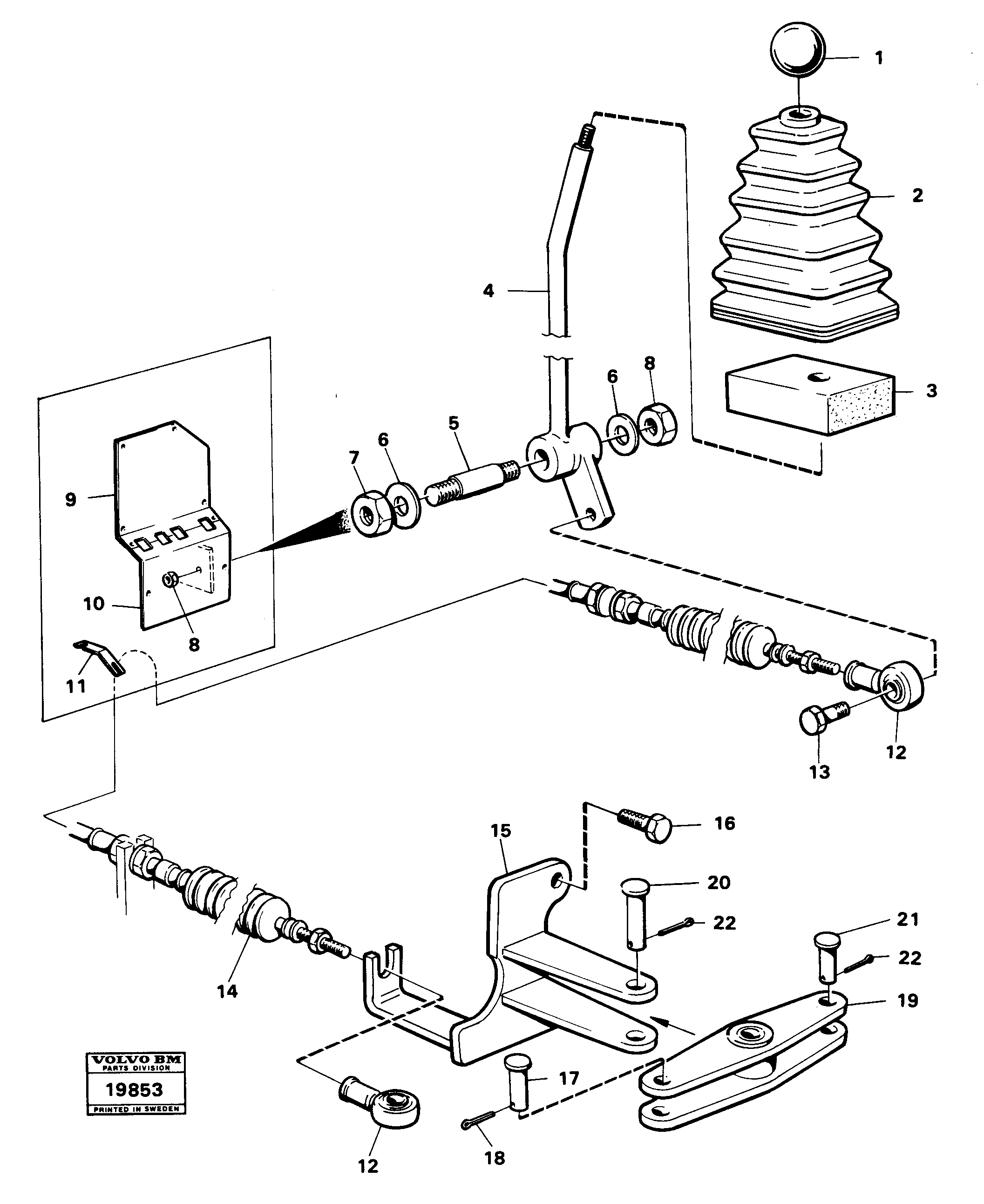 Схема запчастей Volvo L30 - 96253 Controls 91107 L30 L30