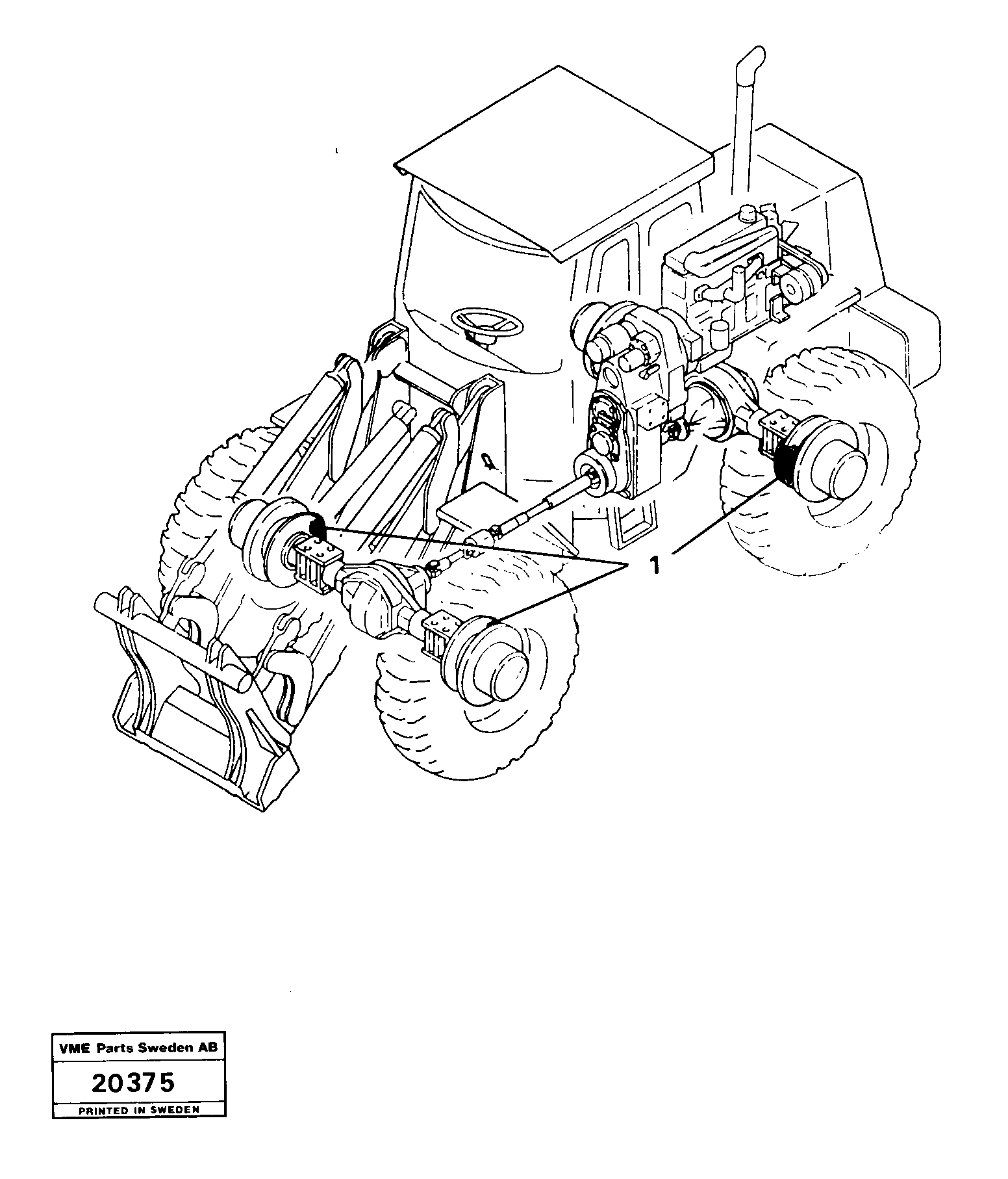 Схема запчастей Volvo L30 - 21955 Brake/planetary shaft L30 L30