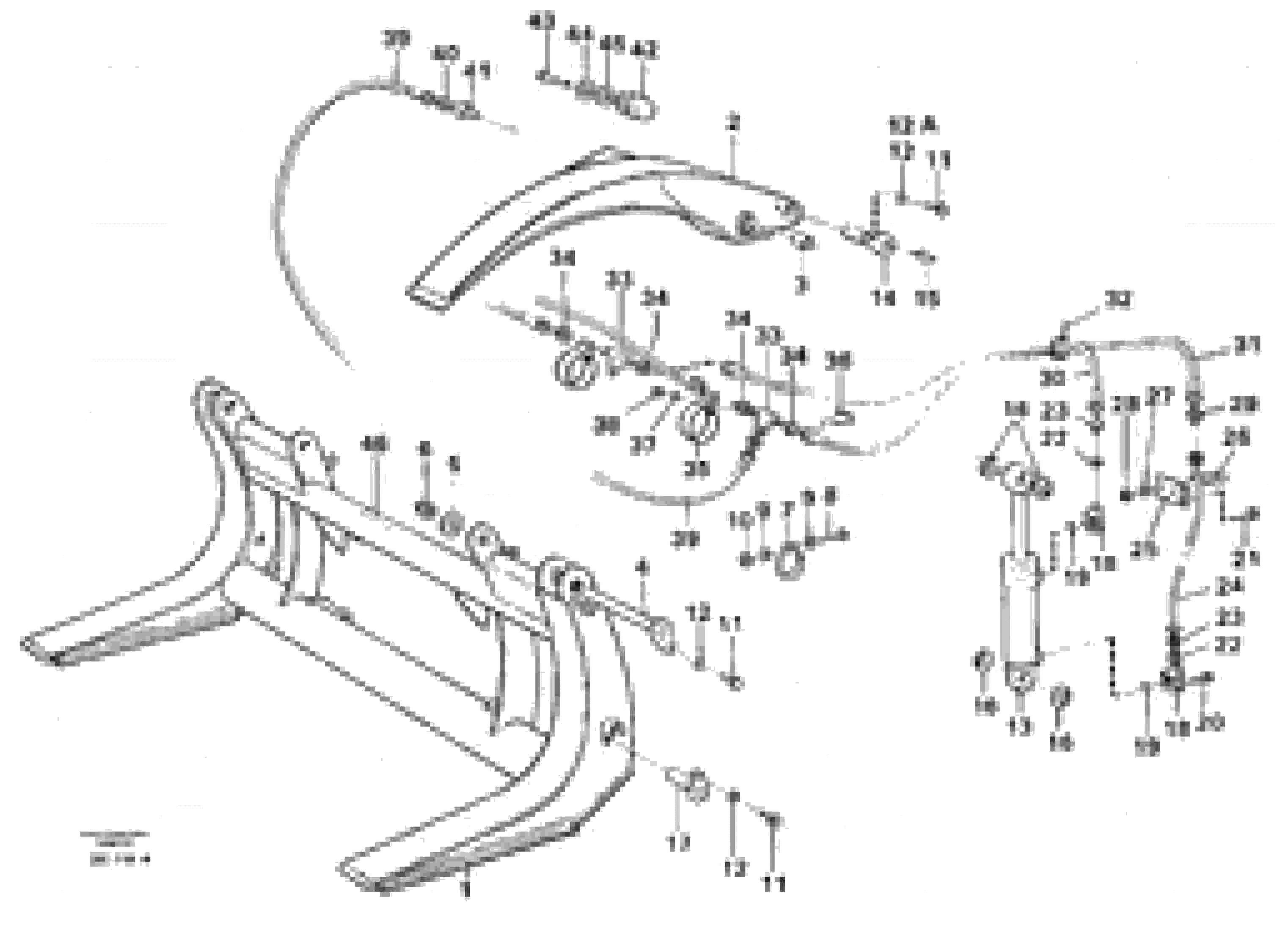 Схема запчастей Volvo L30 - 28627 Tropical timber grapple ATTACHMENTS ATTACHMENTS WHEEL LOADERS GEN. - C