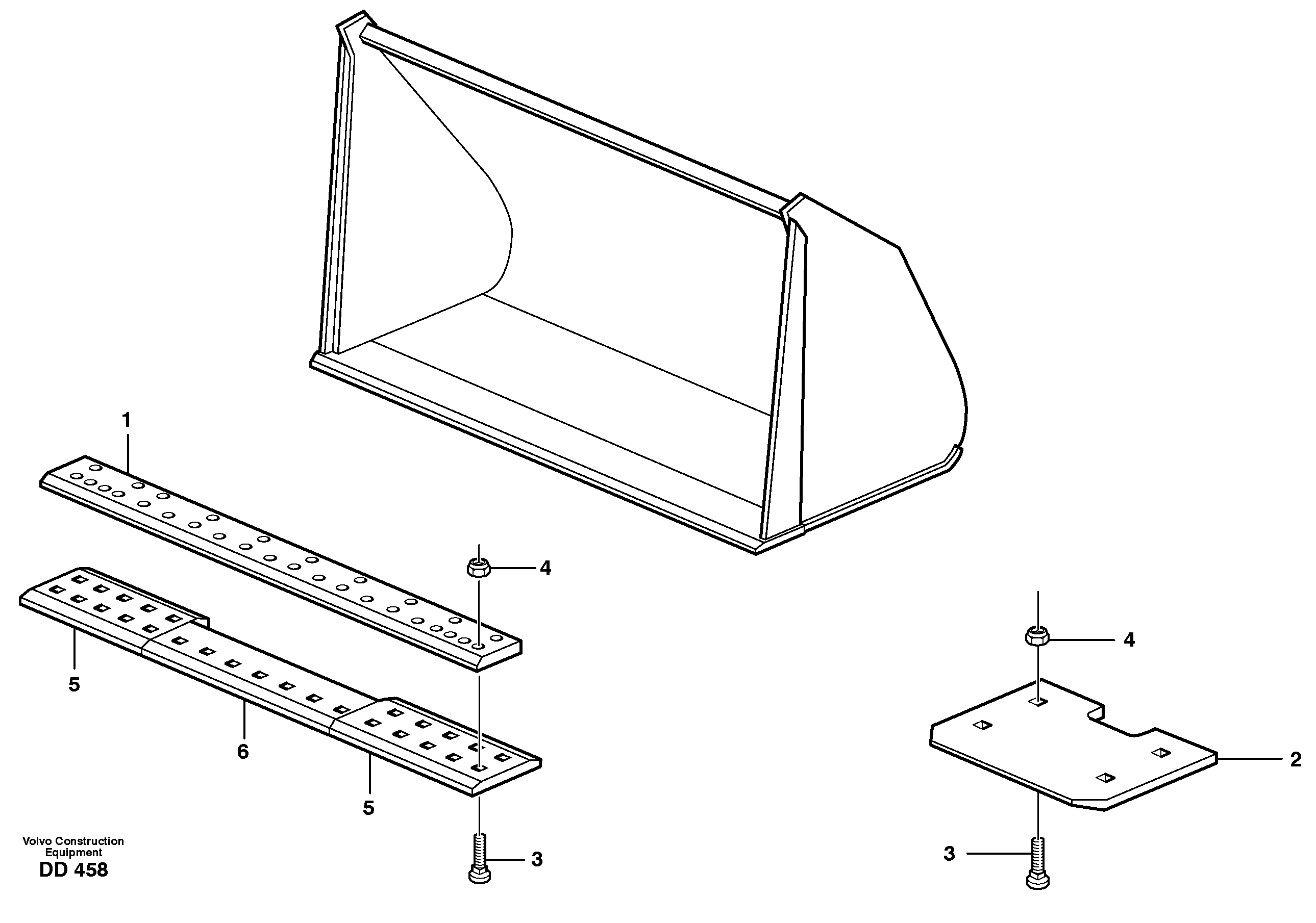 Схема запчастей Volvo L30 - 25915 Light materials bucket ATTACHMENTS ATTACHMENTS BUCKETS